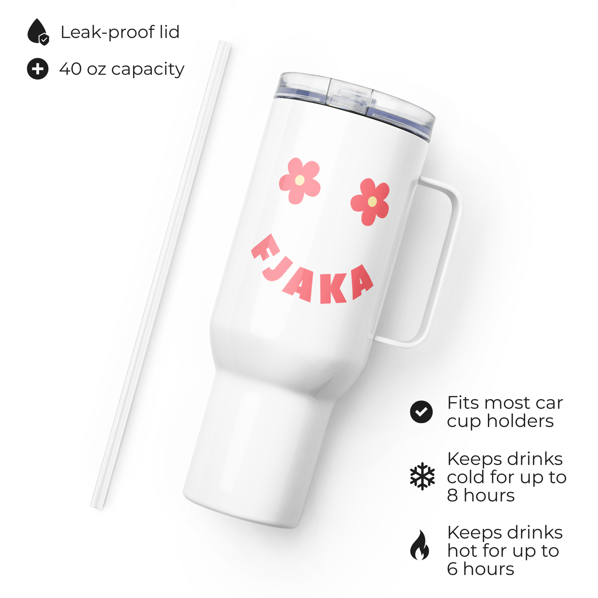 Fjaka Smiley Face Balkan Tumbler