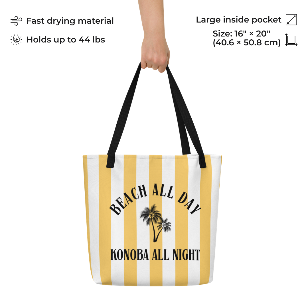 Croatian Beach All Day, Konoba All Night Tote Bag