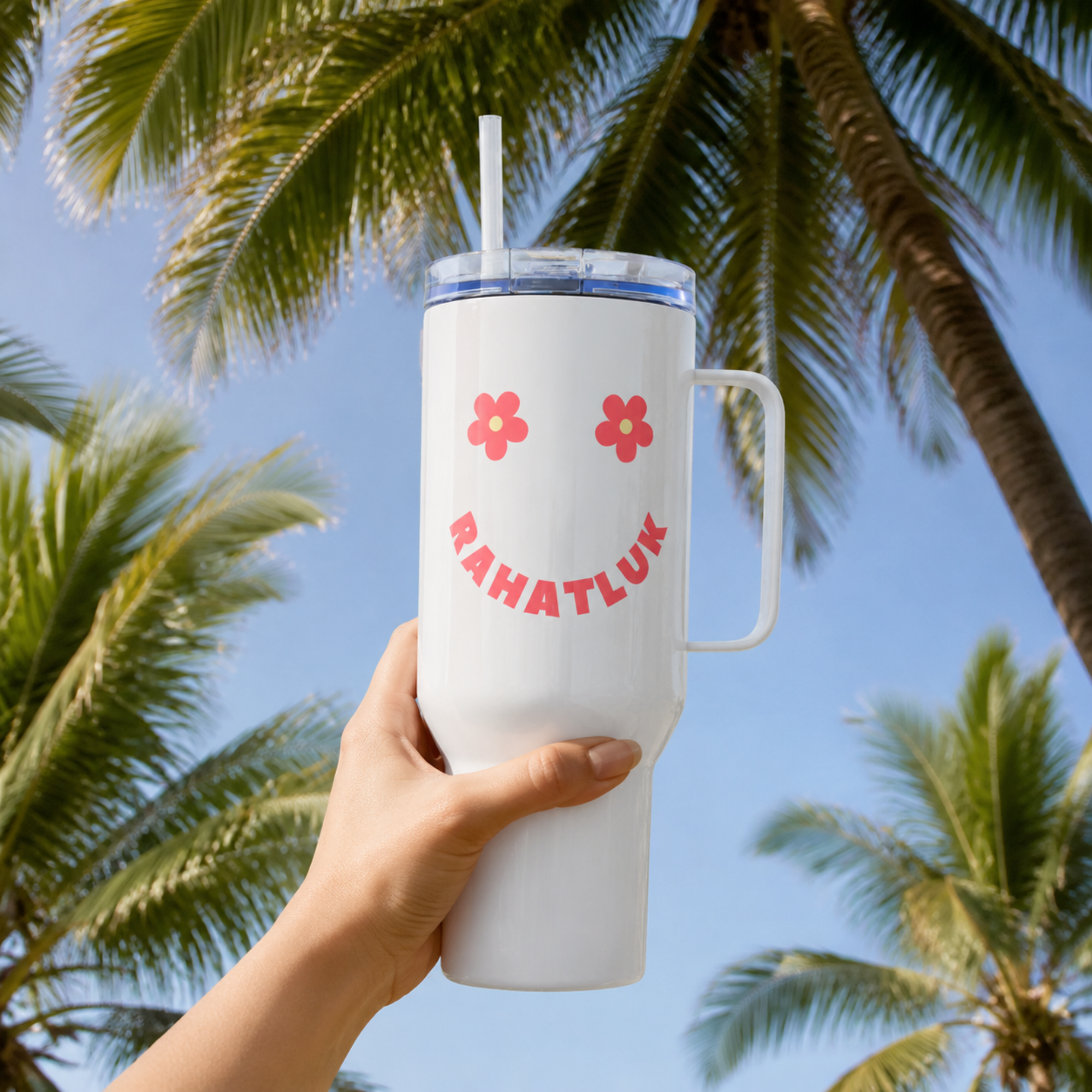 Rahatluk Smiley Face Balkan Tumbler