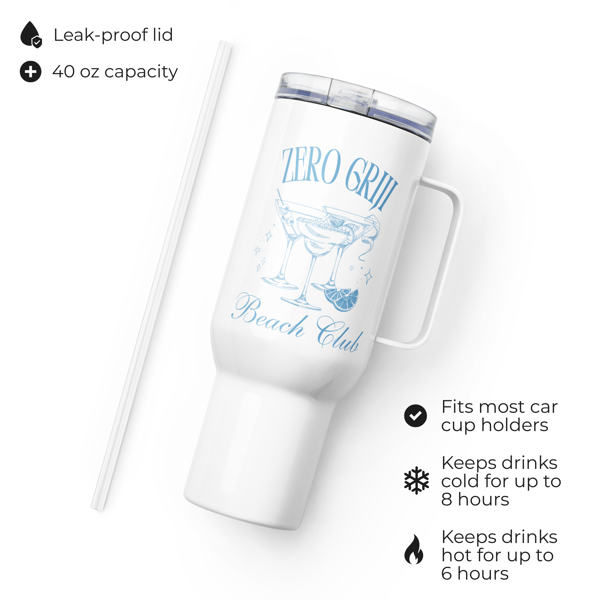 Romanian Zero Griji Beach Club Tumbler