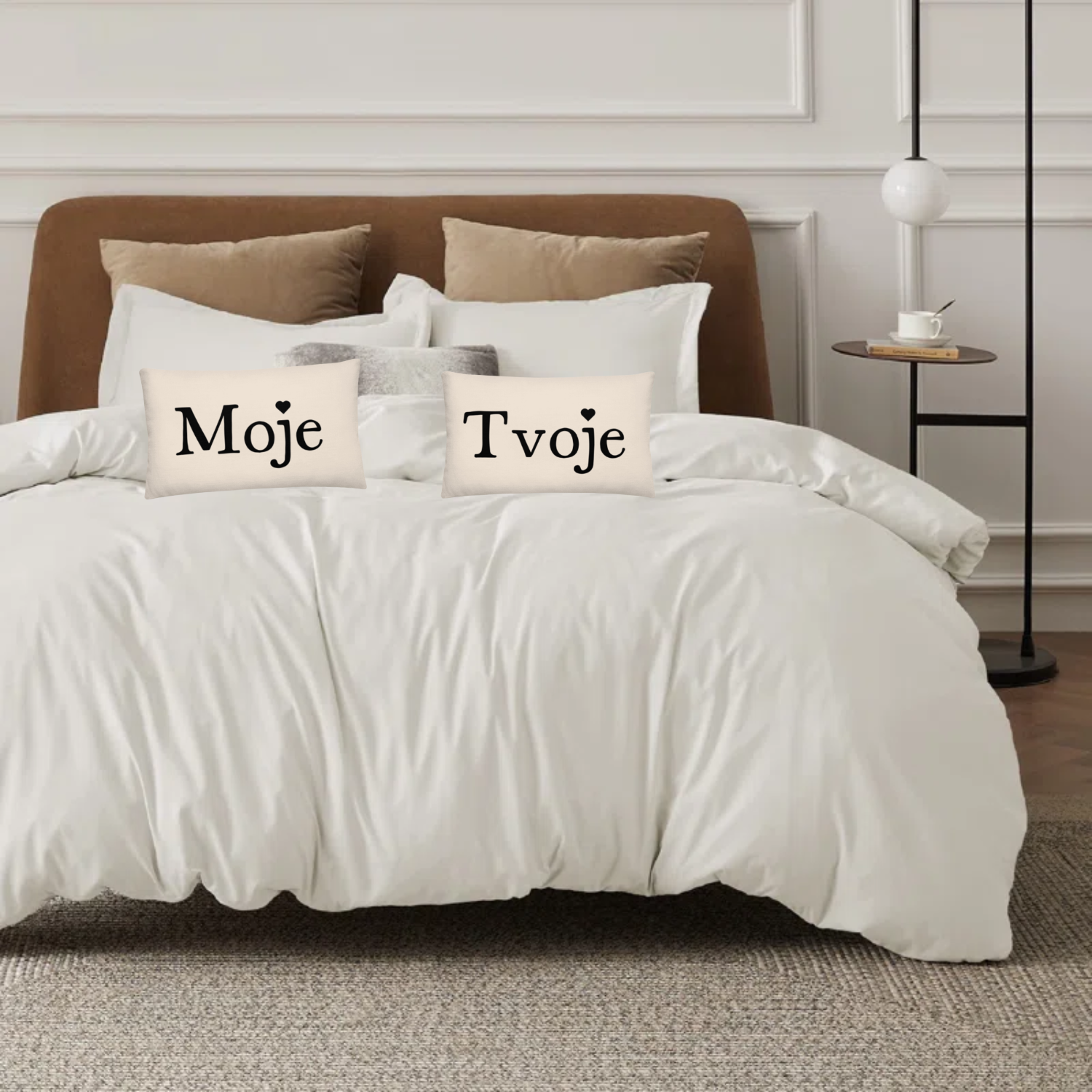 Mine & Yours Throw Pillow Set (Serbian)