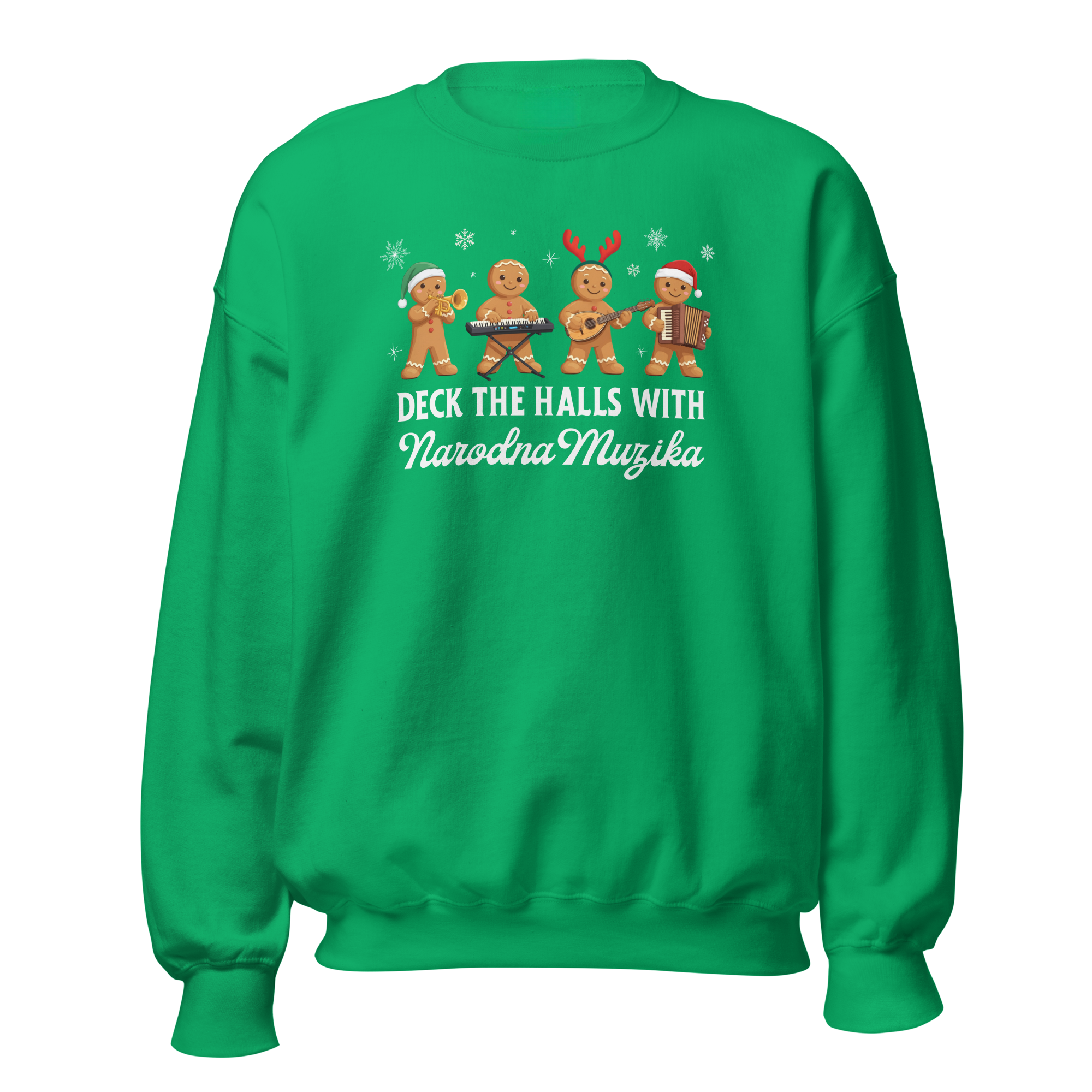 Macedonian Narodna Muzika Gingerbread Christmas Sweater