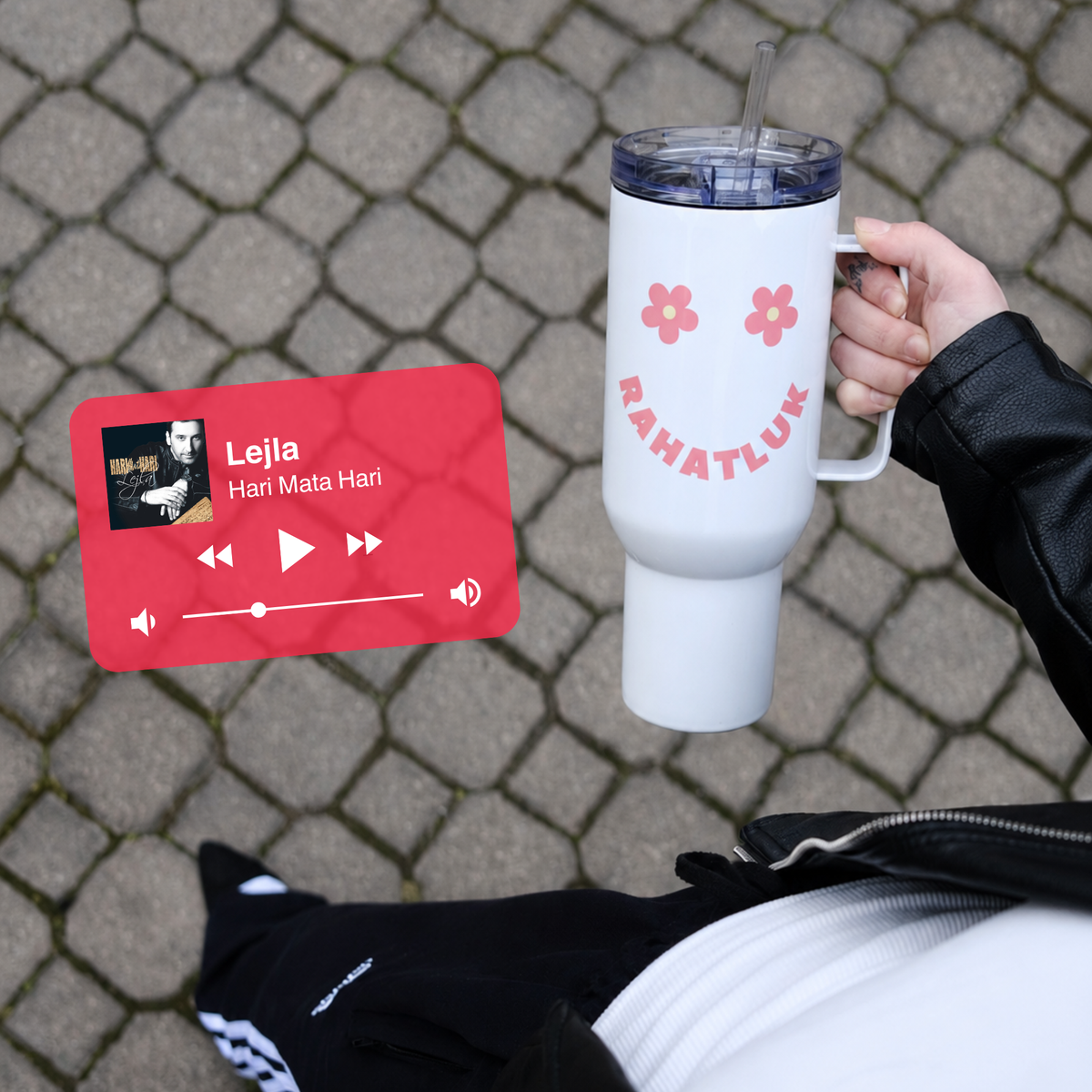 Rahatluk Smiley Face Balkan Tumbler