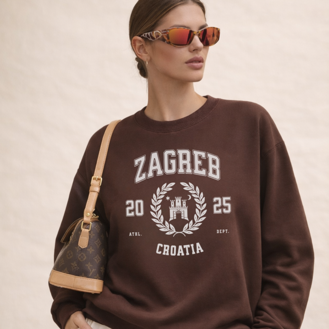 Croatia Varsity Unisex Crewneck
