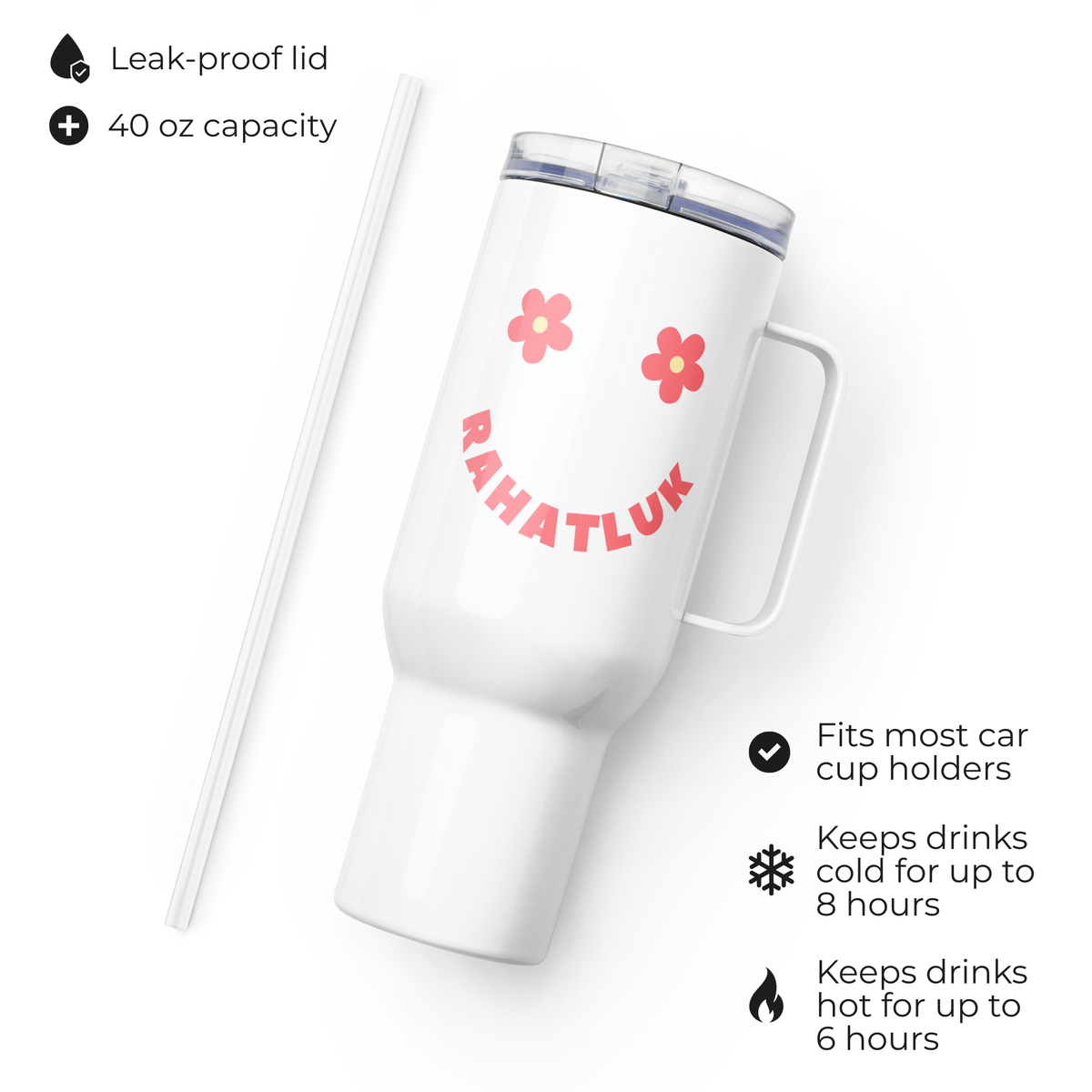 Rahatluk Smiley Face Balkan Tumbler