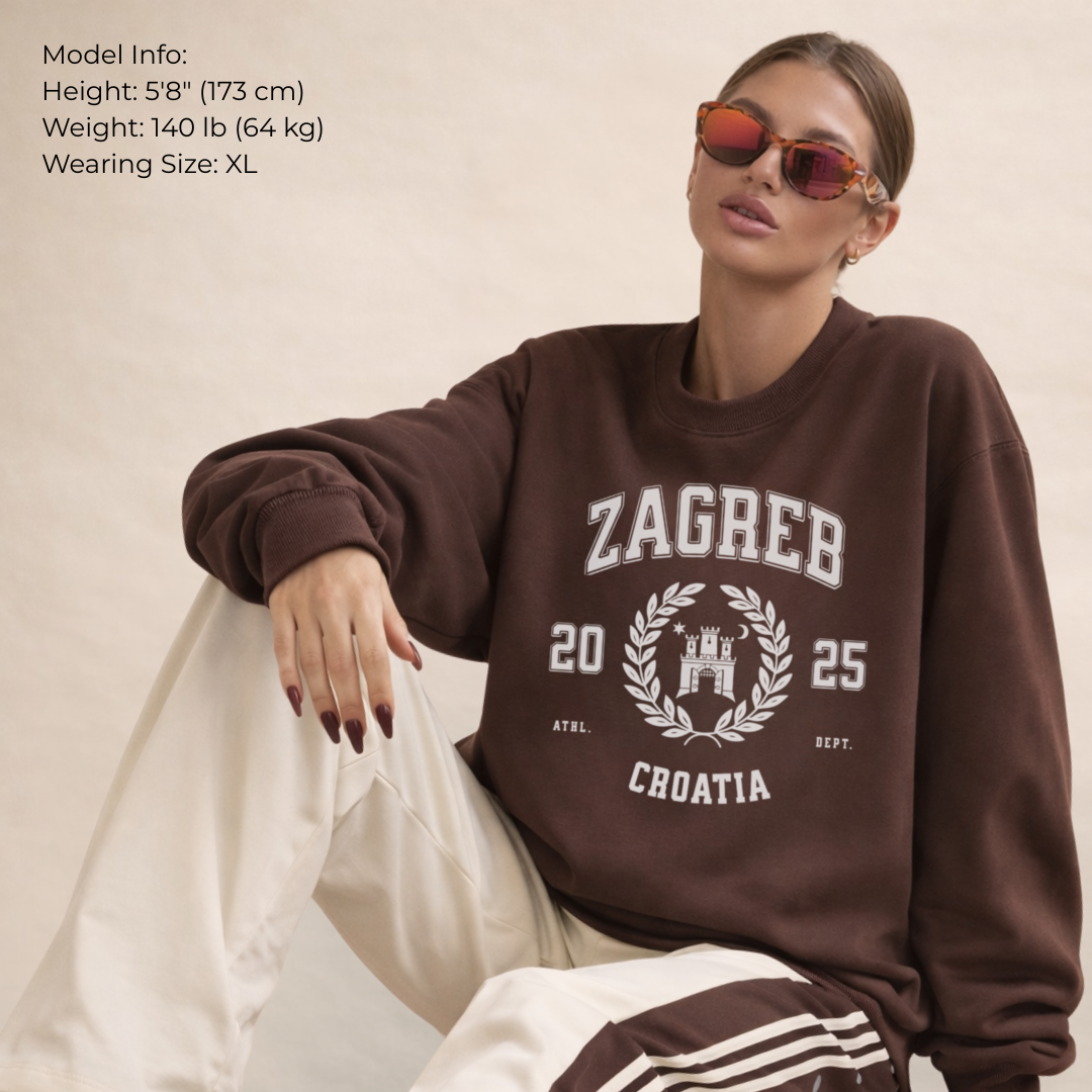 Croatia Varsity Unisex Crewneck