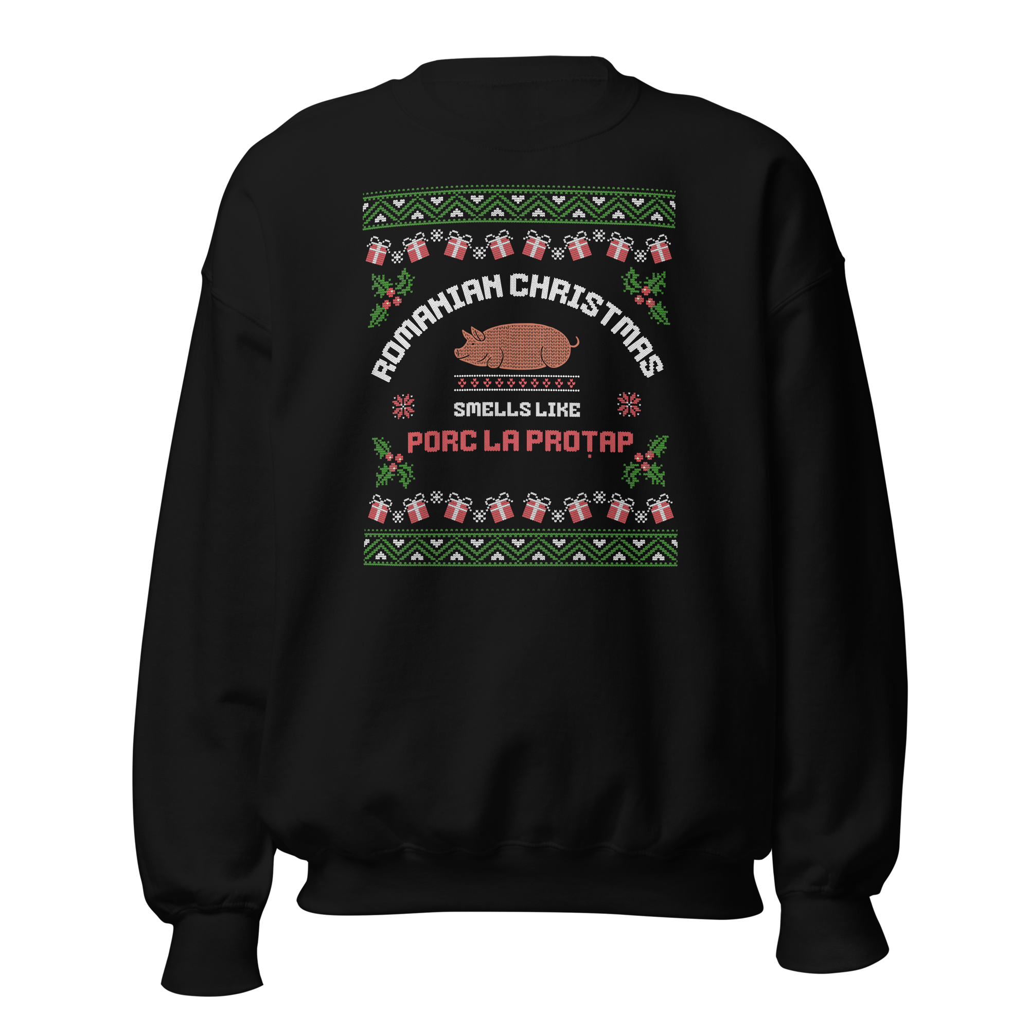 Romanian Christmas Smells Like Porc la Protap Sweater