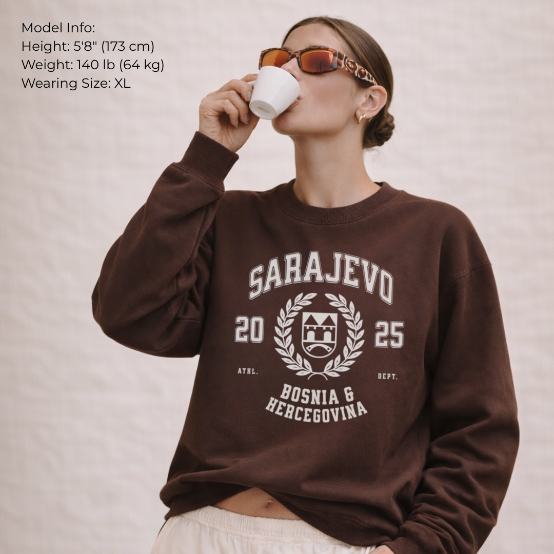 Bosnia Varsity Unisex Crewneck