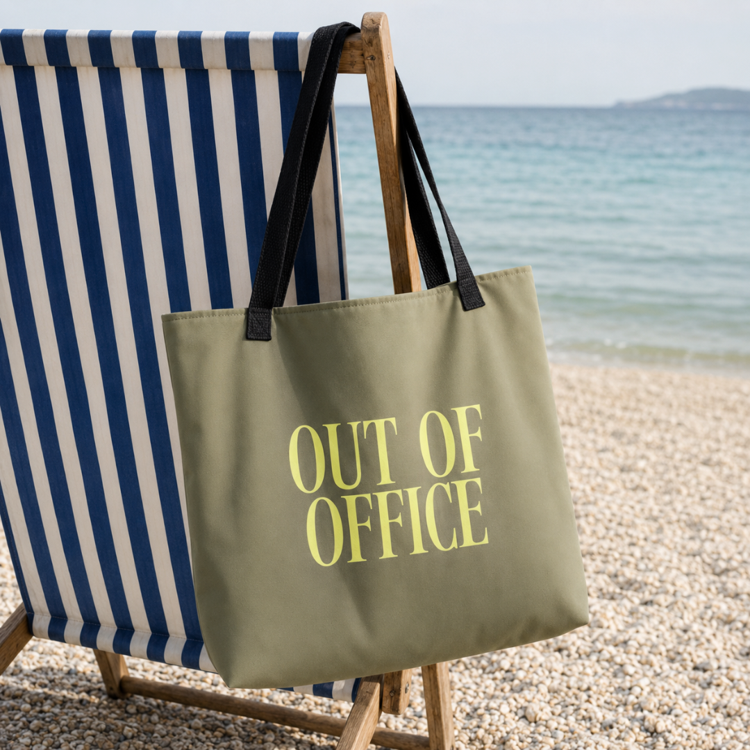 Out of Office: Lost in the Balkans Beach Tote Bag