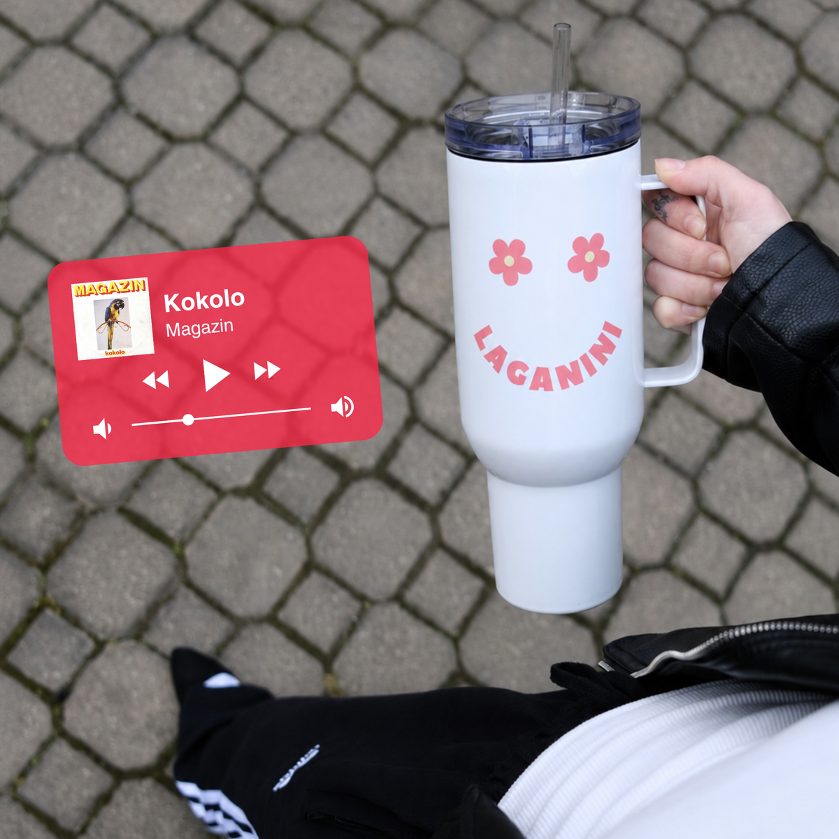 Laganini Smiley Face Balkan Tumbler
