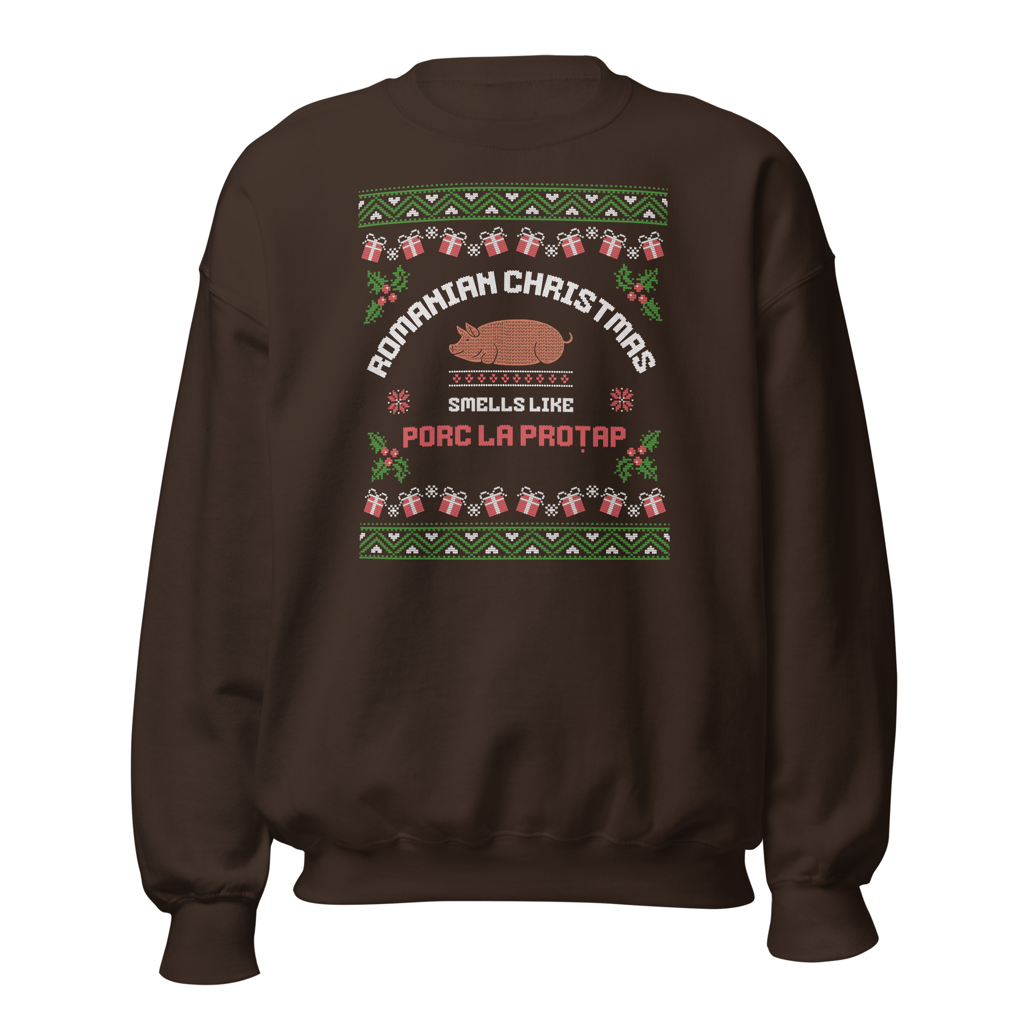 Romanian Christmas Smells Like Porc la Protap Sweater