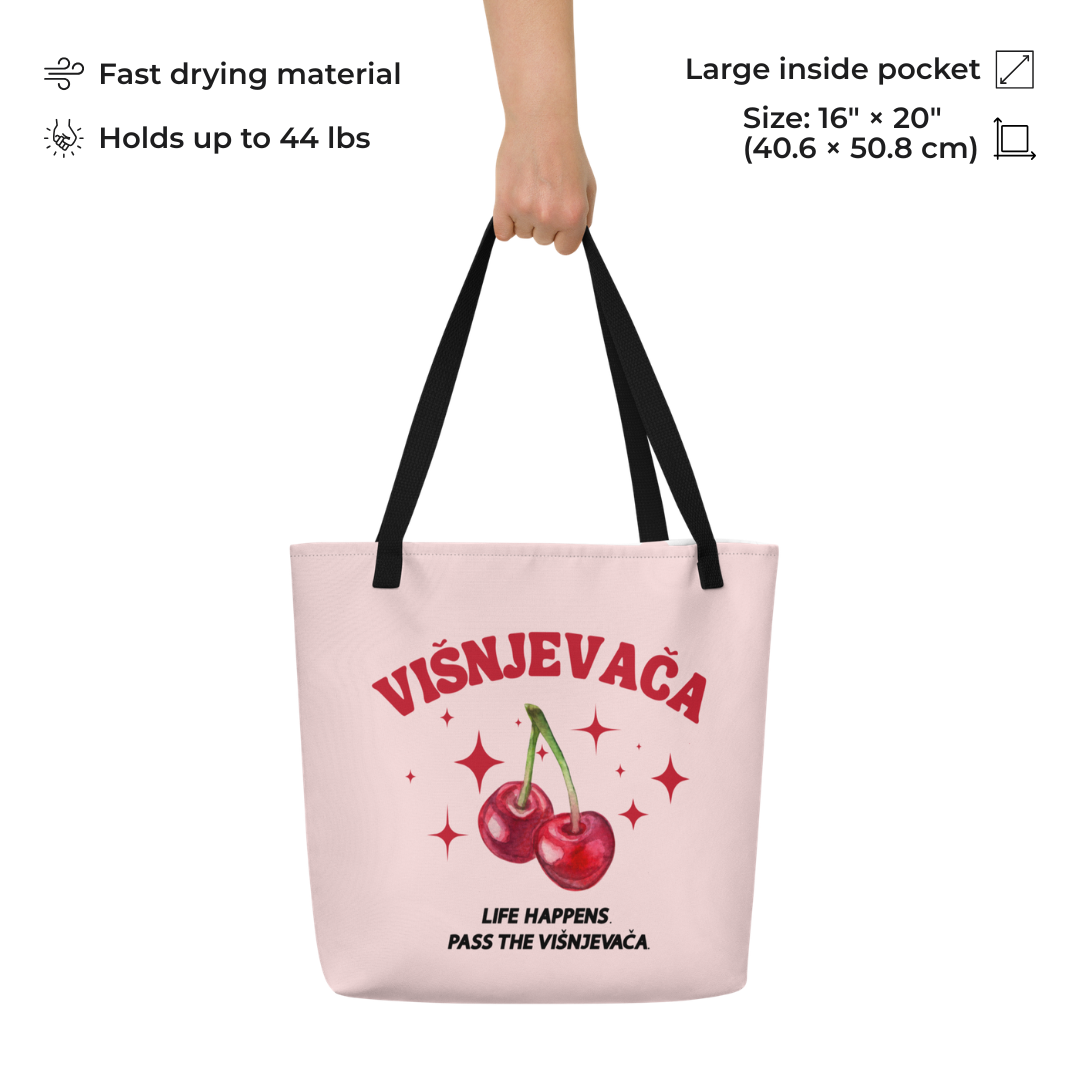 Balkan Pass the Višnjevača Beach Tote Bag