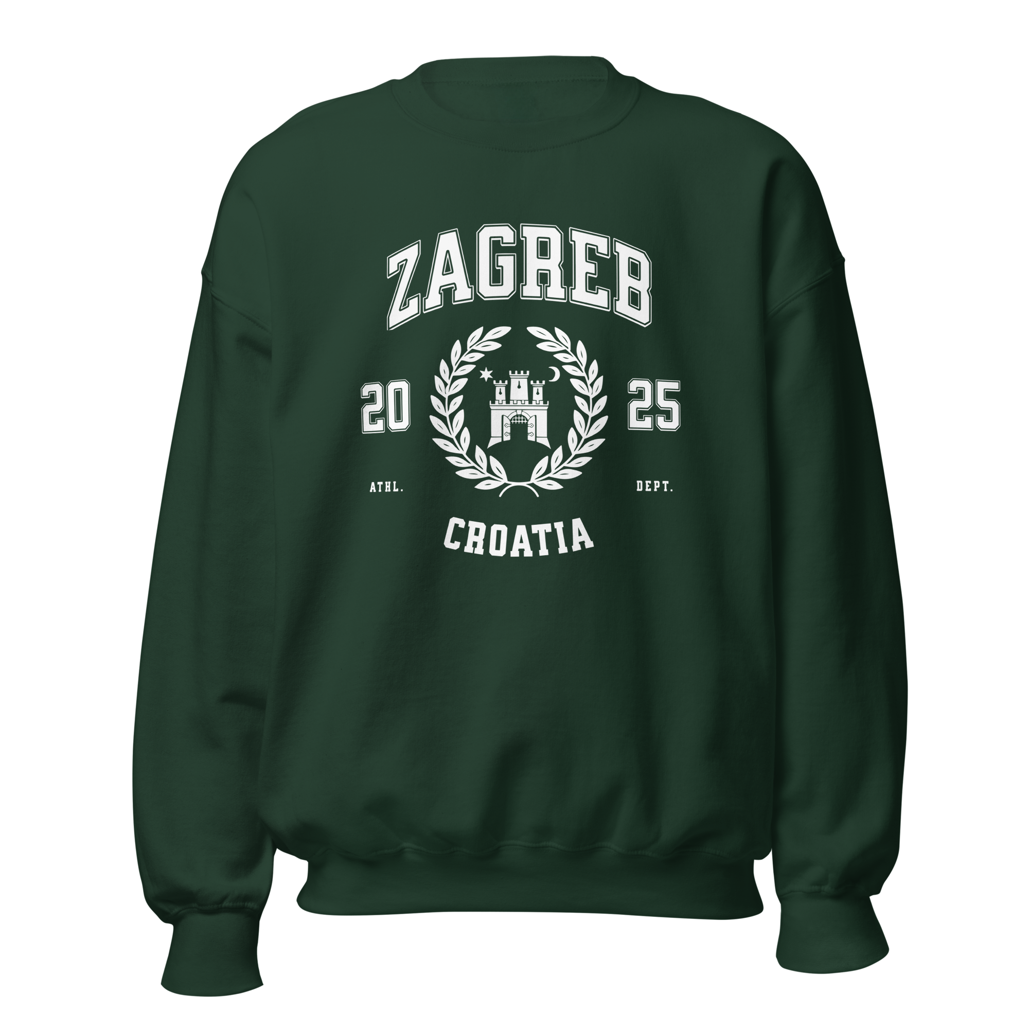 Croatia Varsity Unisex Crewneck