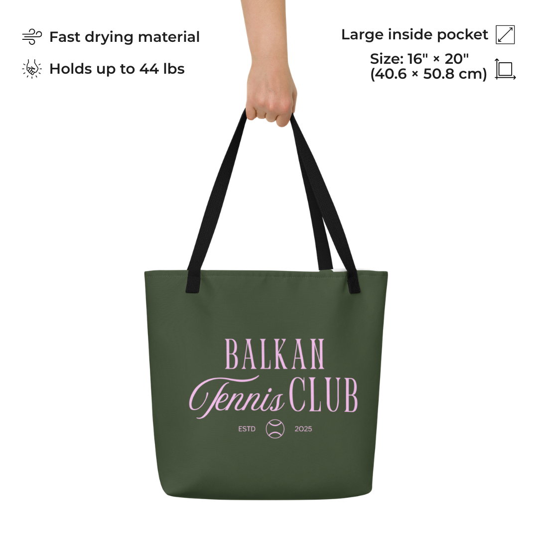 Balkan Tennis Club Tote Bag