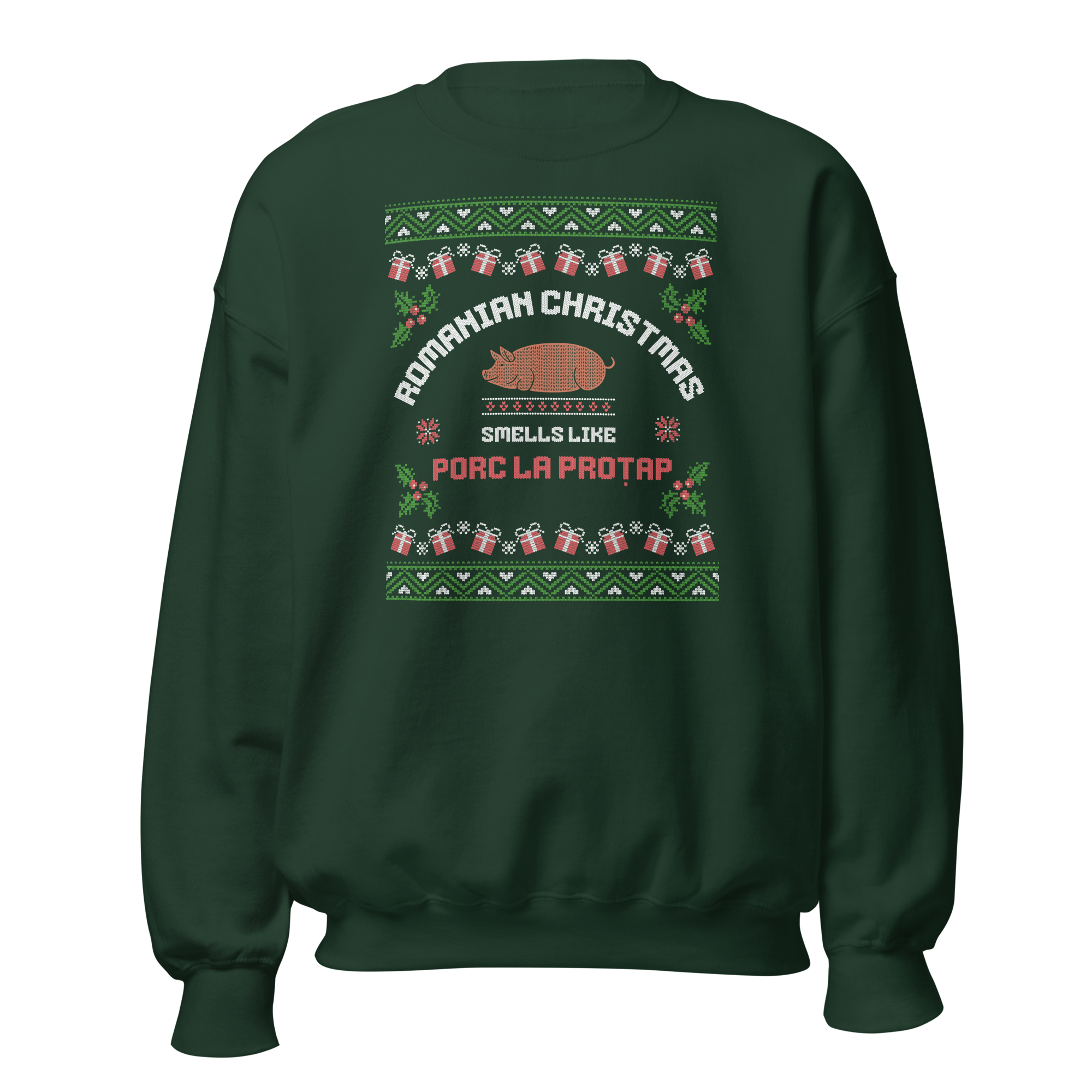 Romanian Christmas Smells Like Porc la Protap Sweater