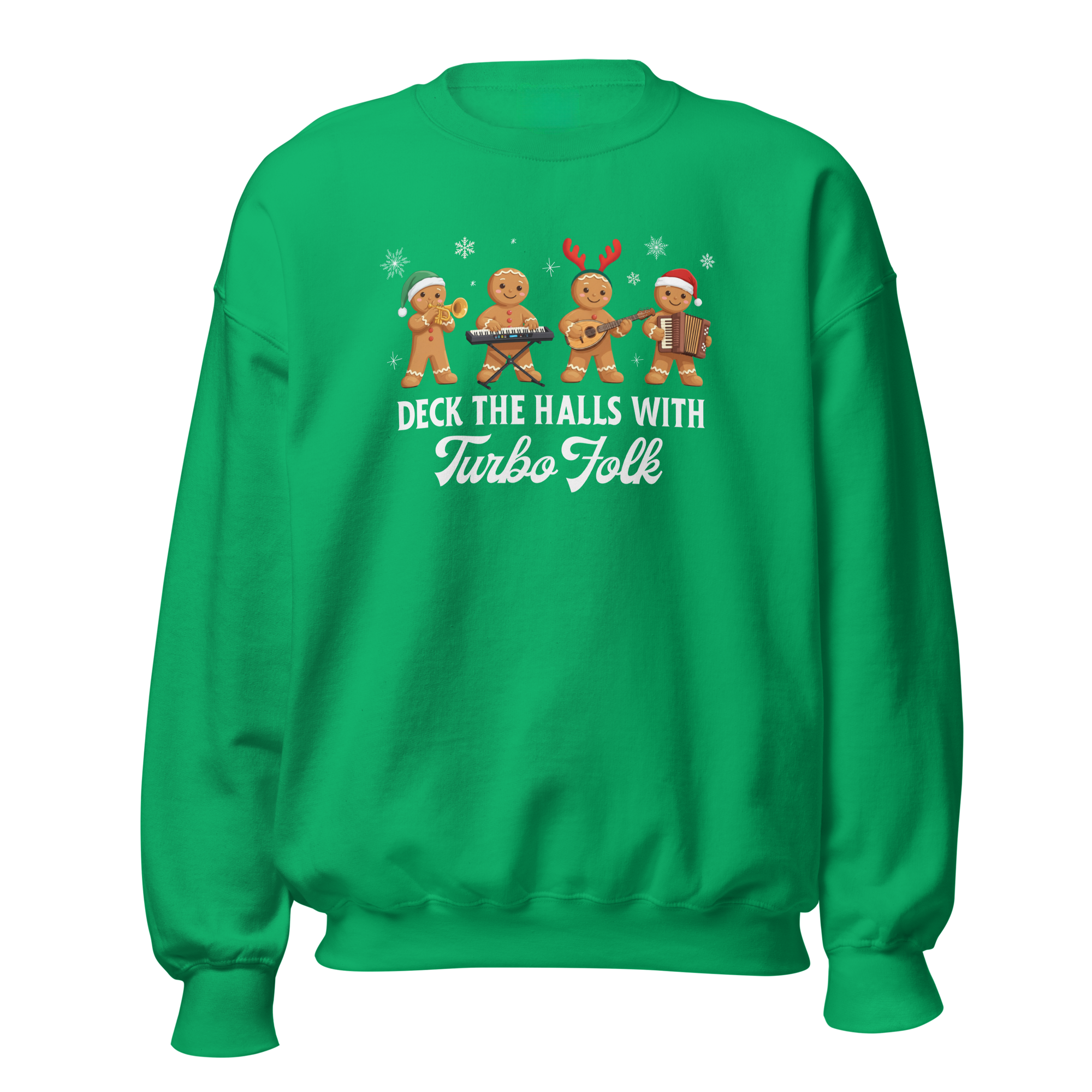 Balkan Turbo Folk Gingerbread Christmas Sweater