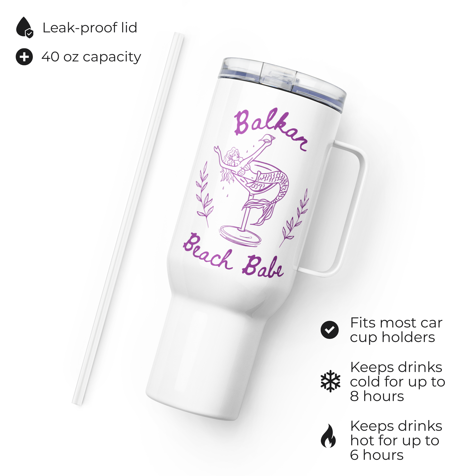 Balkan Beach Babe Tumbler