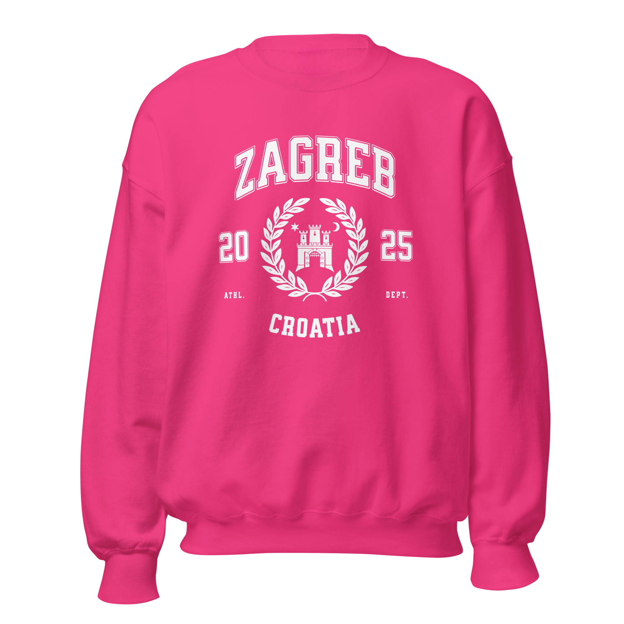 Croatia Varsity Unisex Crewneck
