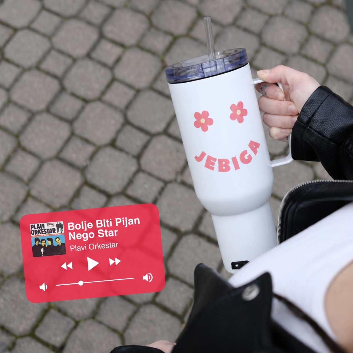 Jebiga Smiley Face Balkan Tumbler