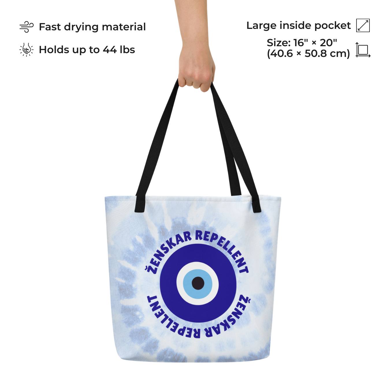 Slovenian Ženskar Repellent Beach Tote Bag