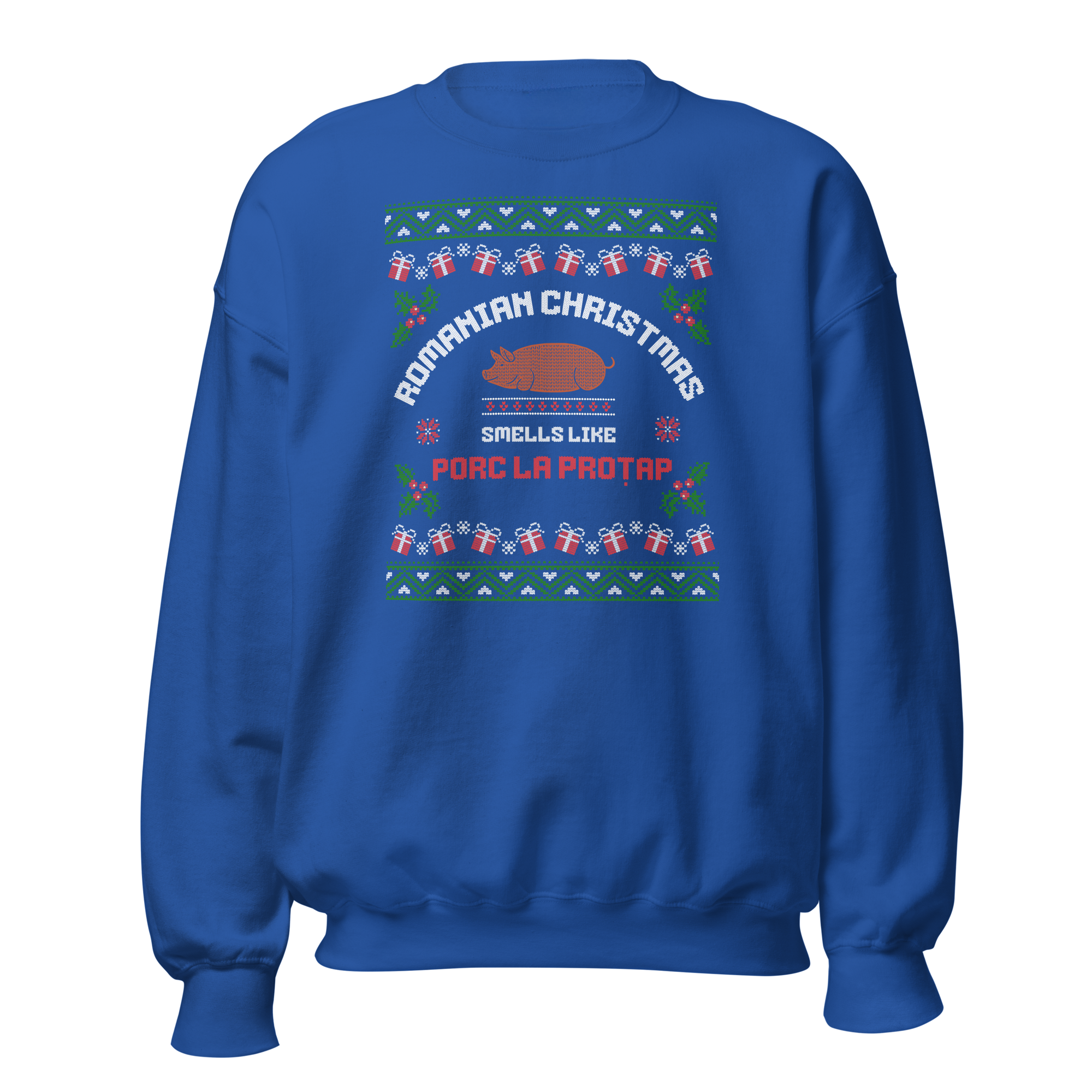 Romanian Christmas Smells Like Porc la Protap Sweater
