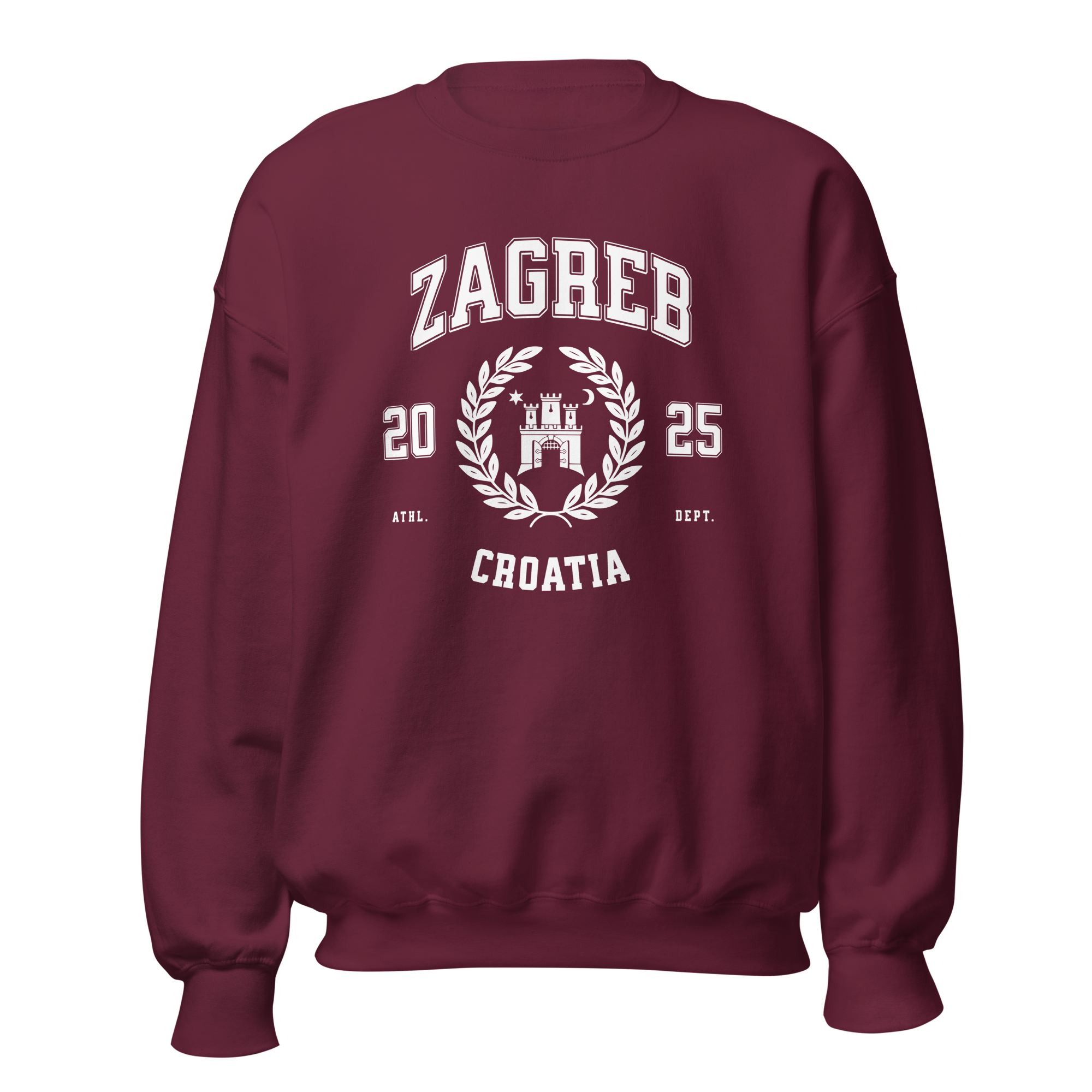 Croatia Varsity Unisex Crewneck