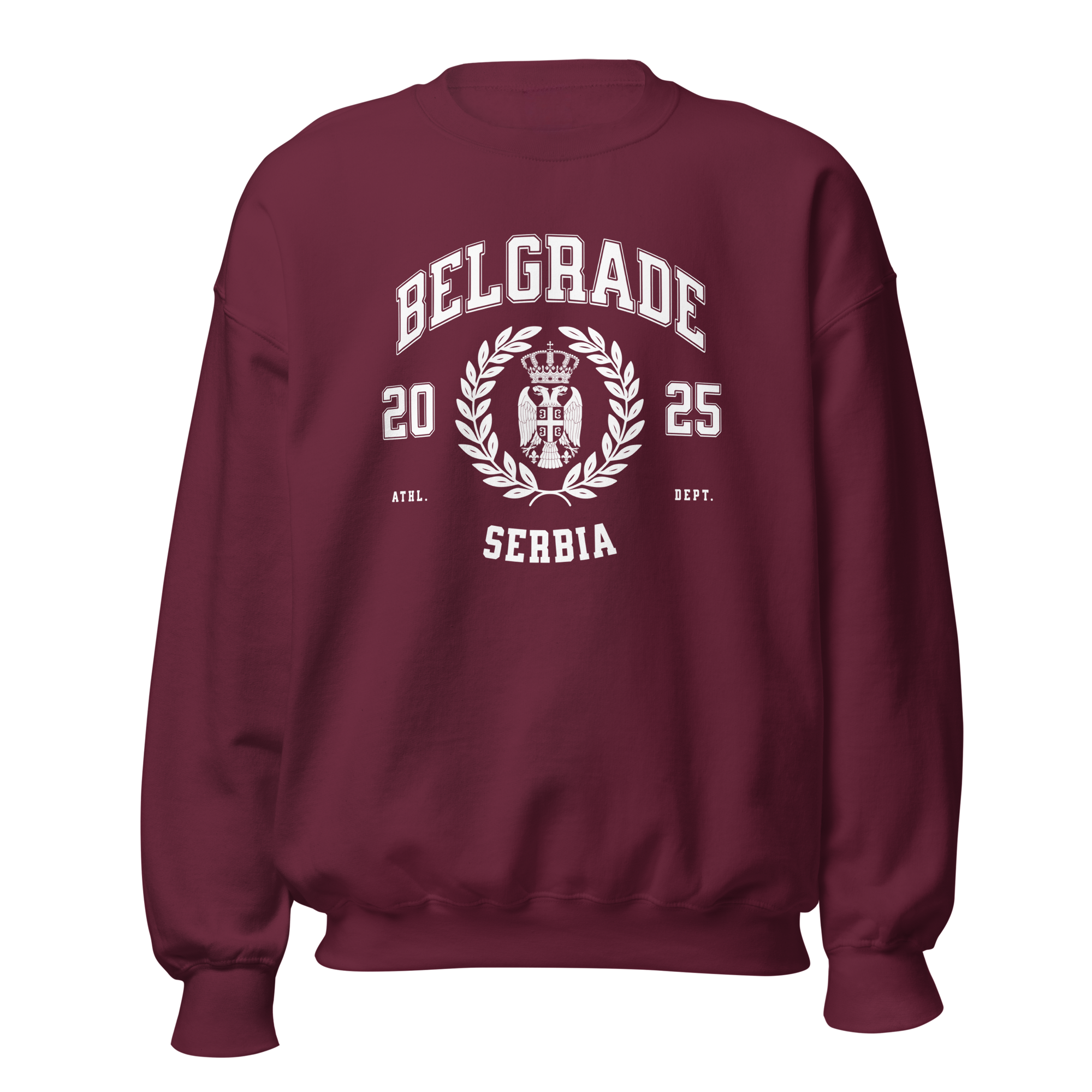Serbia Varsity Unisex Crewneck