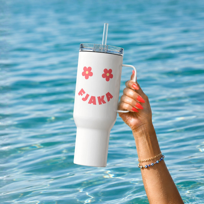 Fjaka Smiley Face Balkan Tumbler