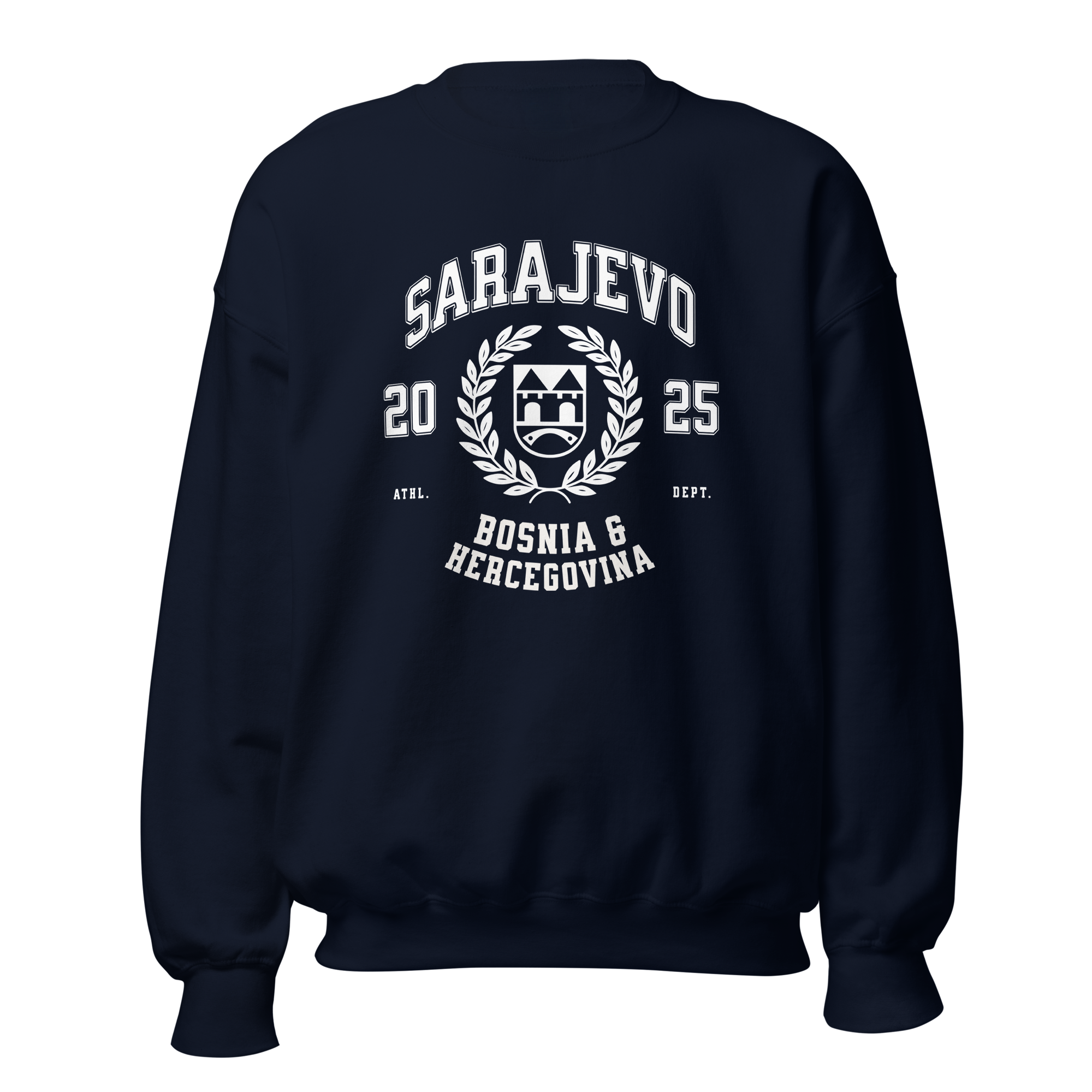 Bosnia Varsity Unisex Crewneck