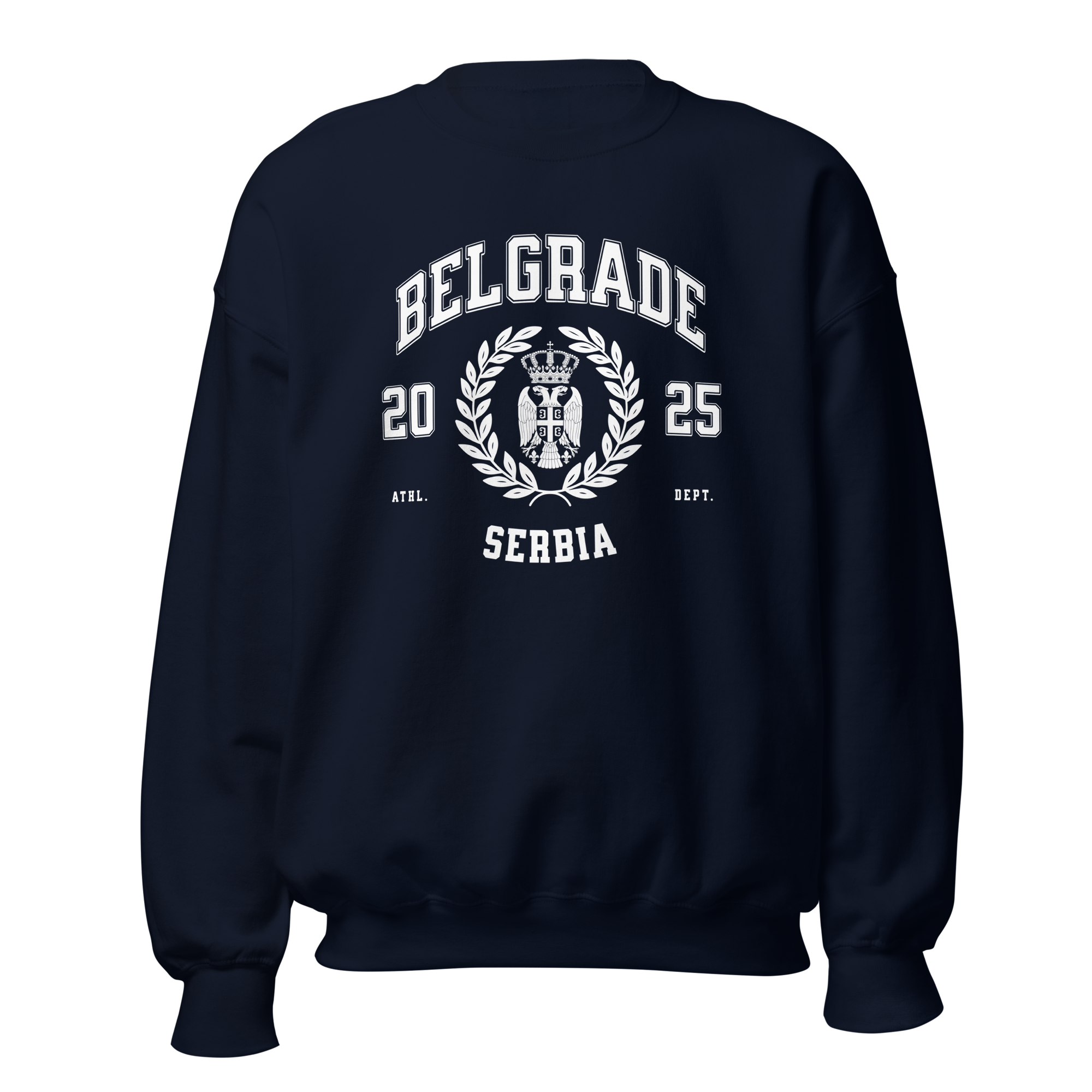 Serbia Varsity Unisex Crewneck