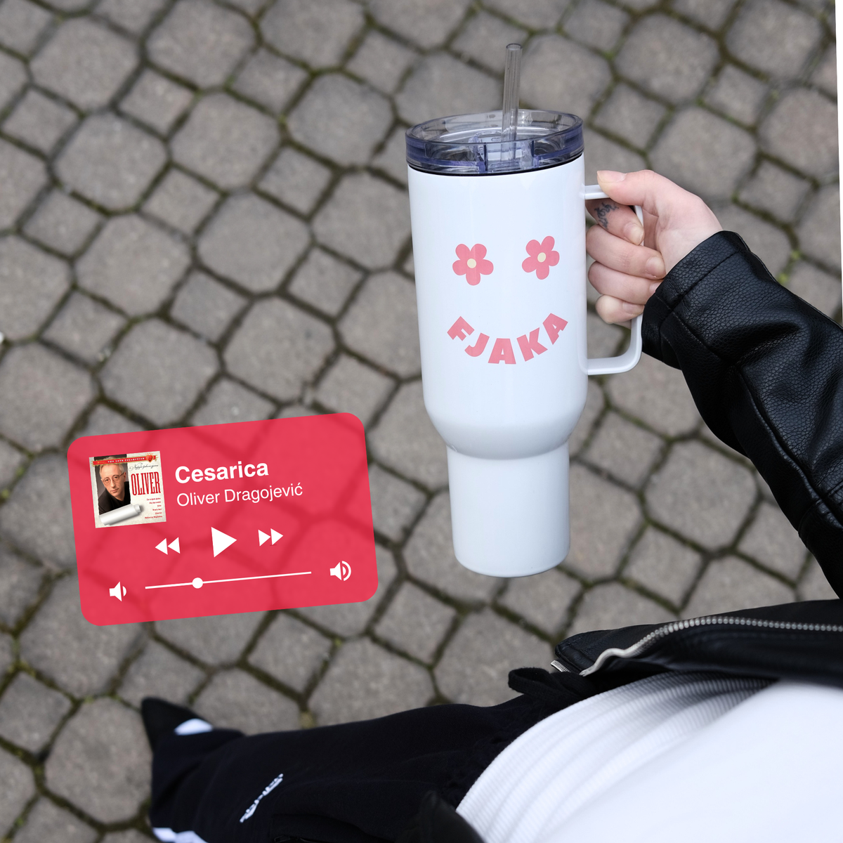 Fjaka Smiley Face Balkan Tumbler