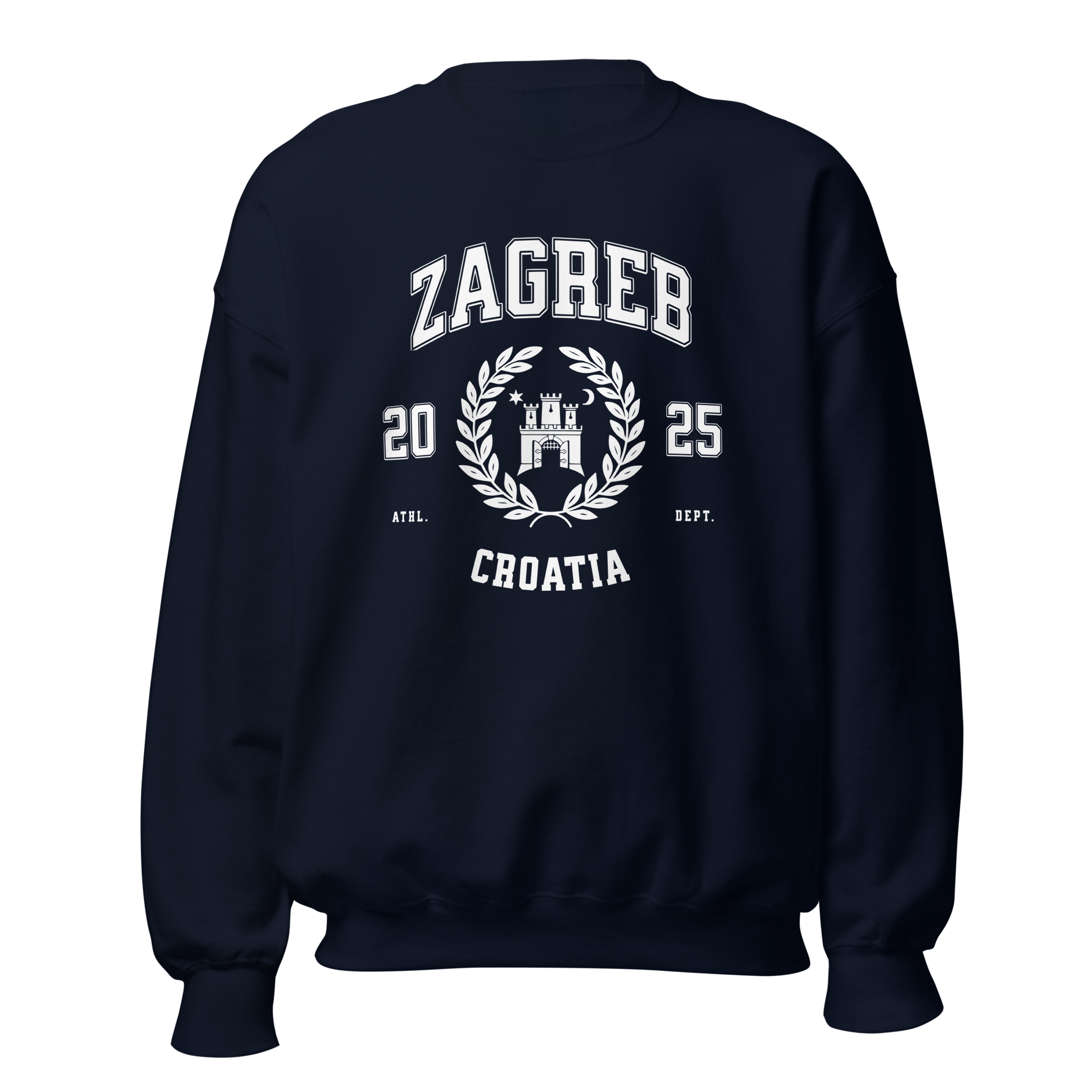 Croatia Varsity Unisex Crewneck