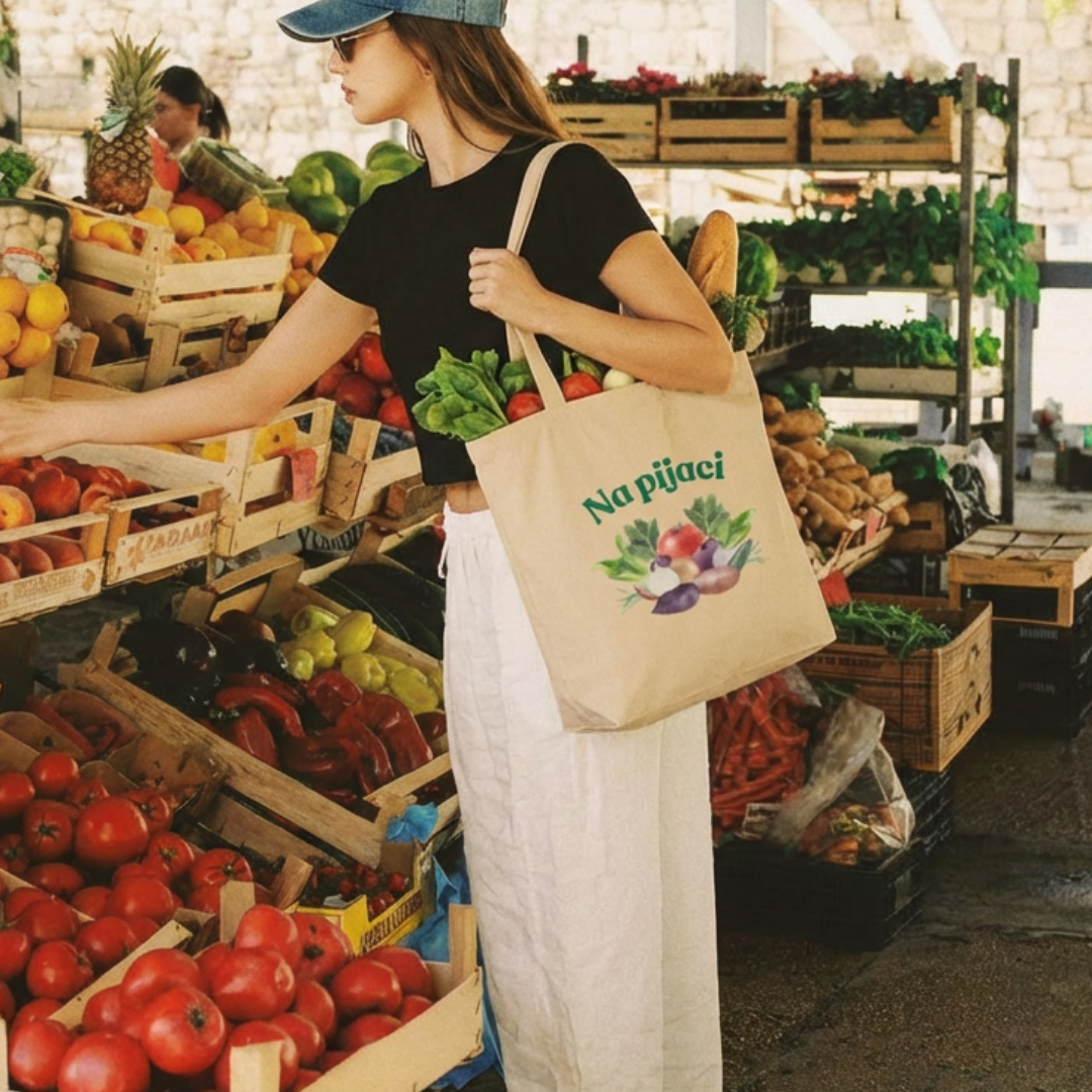 Balkan “Na Pijaci” Market Tote Bag
