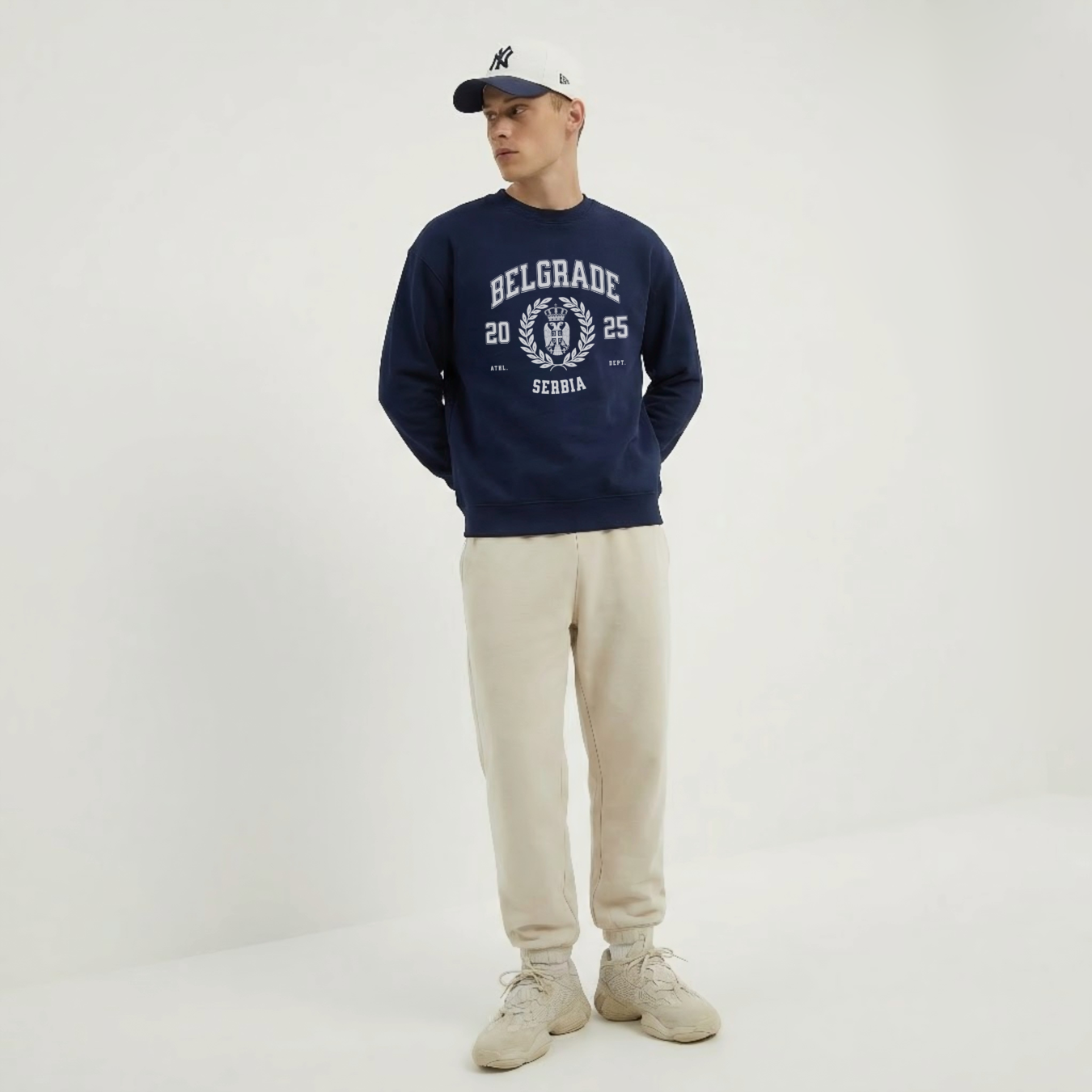 Serbia Varsity Unisex Crewneck