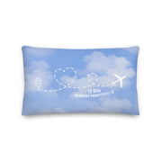 Albanian long distance love pillow with text Të dua, pa marrë parasysh ku je