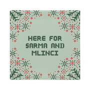 Croatian Christmas Pillow Case – Here for Sarma and Mlinci