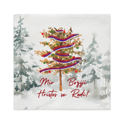 Serbian Christmas Pillow Case – Badnjak Tree (Mir Božiji, Hristos se Rodi!)