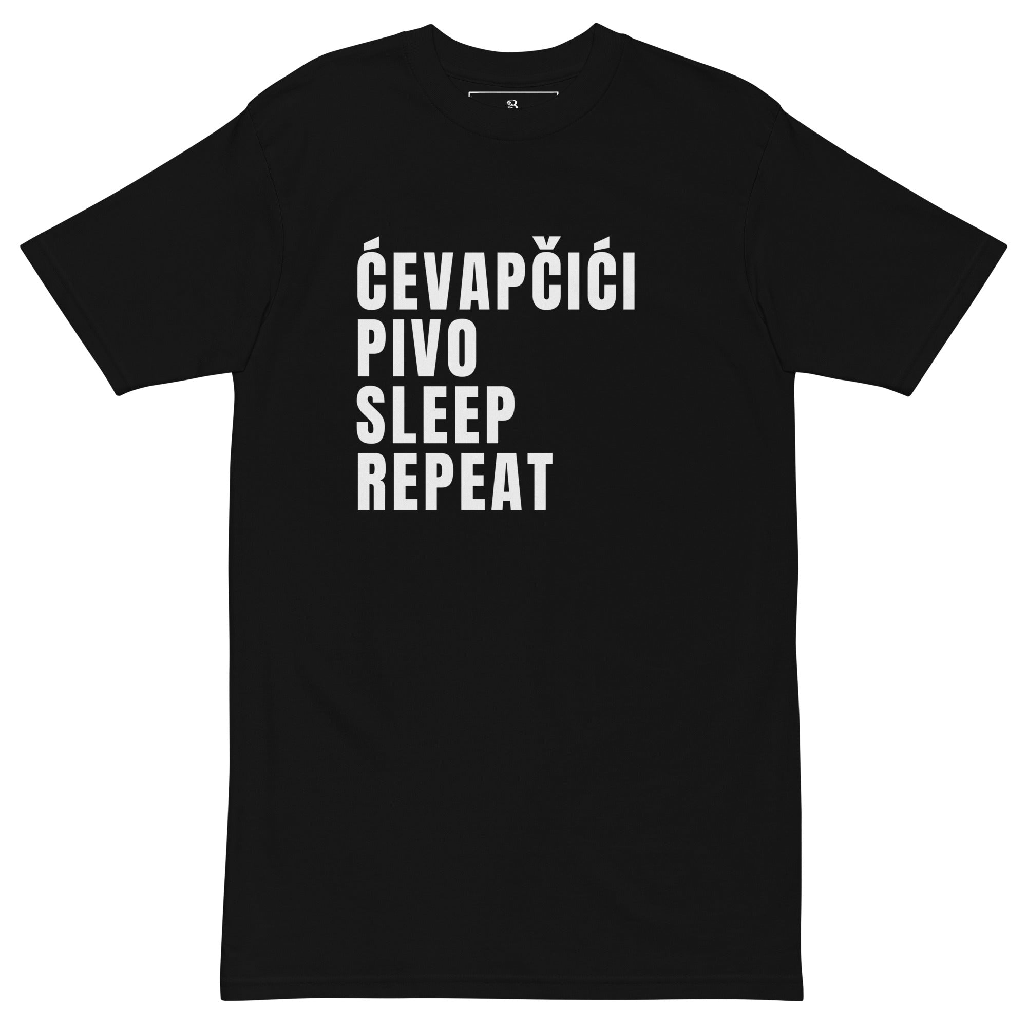 men’s t-shirt with ćevapčići BBQ design