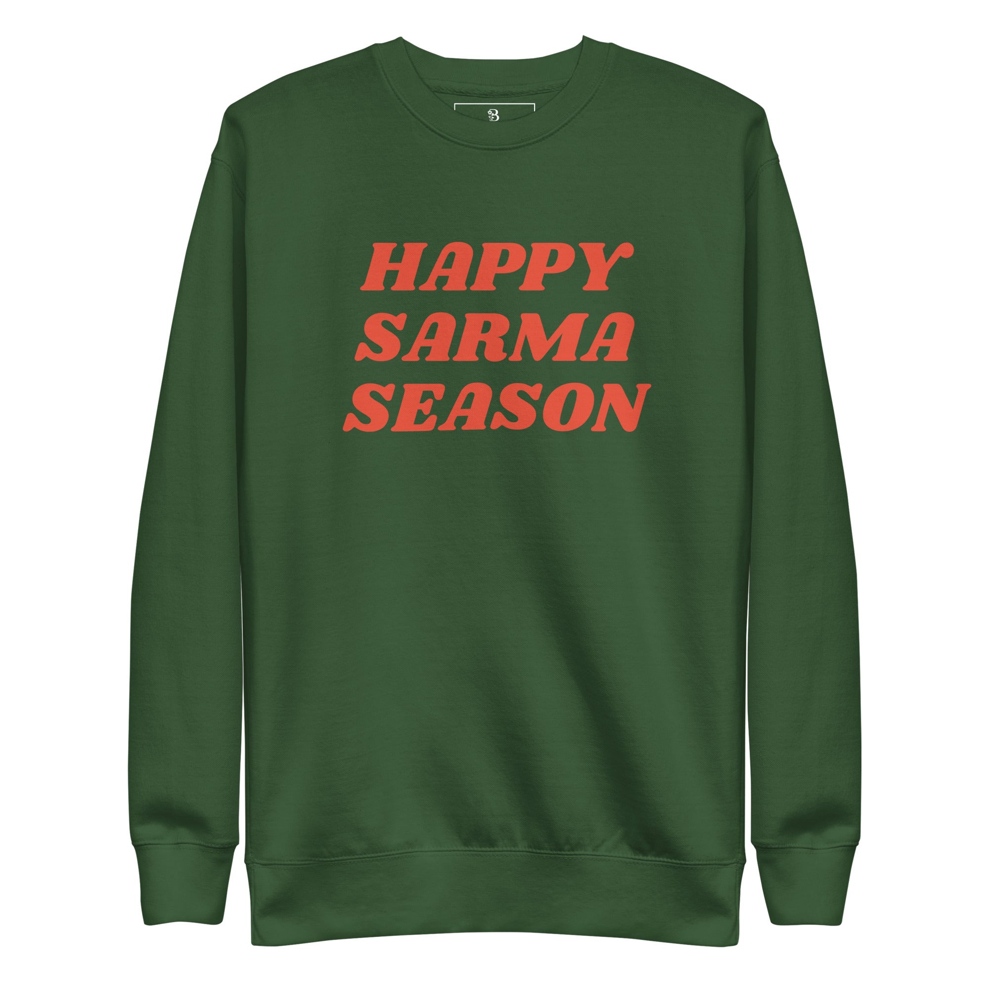 Balkan Christmas sweater with Happy Sarma Season design – Balkanish original