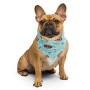 Balkan Christmas dog bandana with roasted pig pattern – Balkanish design
