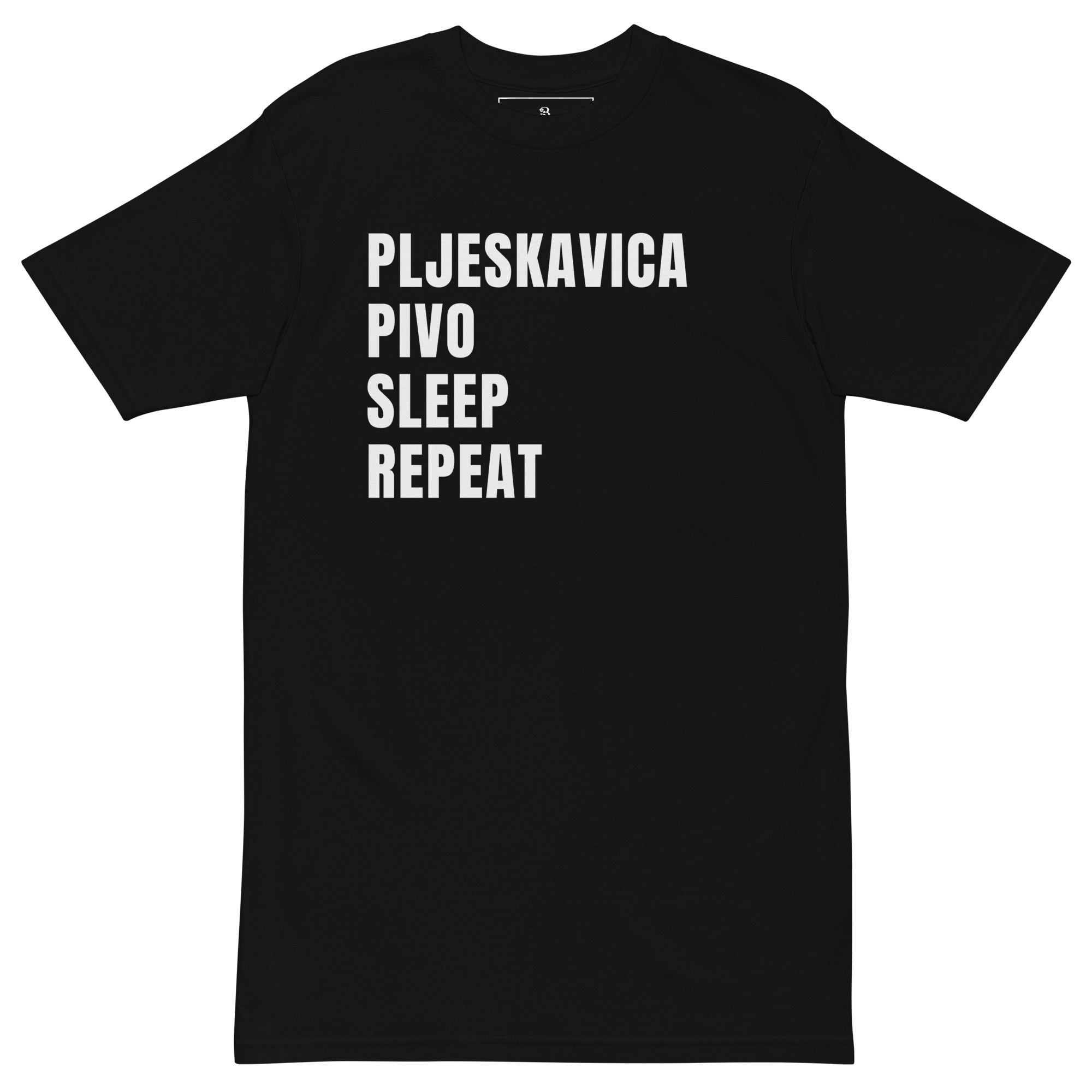 men’s t-shirt with pljeskavica BBQ design