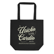 Serbian “Užičko Is My Cardio” tote bag with vintage script, Balkan dance theme.