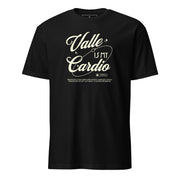 “Valle Is My Cardio” Albanian dance shirt in vintage script for Albania and Kosovo.
