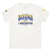Bosna i Hercegovina men’s t-shirt with Bosnian flag sleeve detail and dragon-inspired Zmajevi artwork