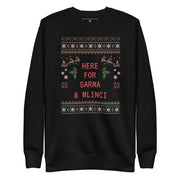 Funny Croatian Christmas sweater with text Here for Sarma and Mlinci – Balkanish design