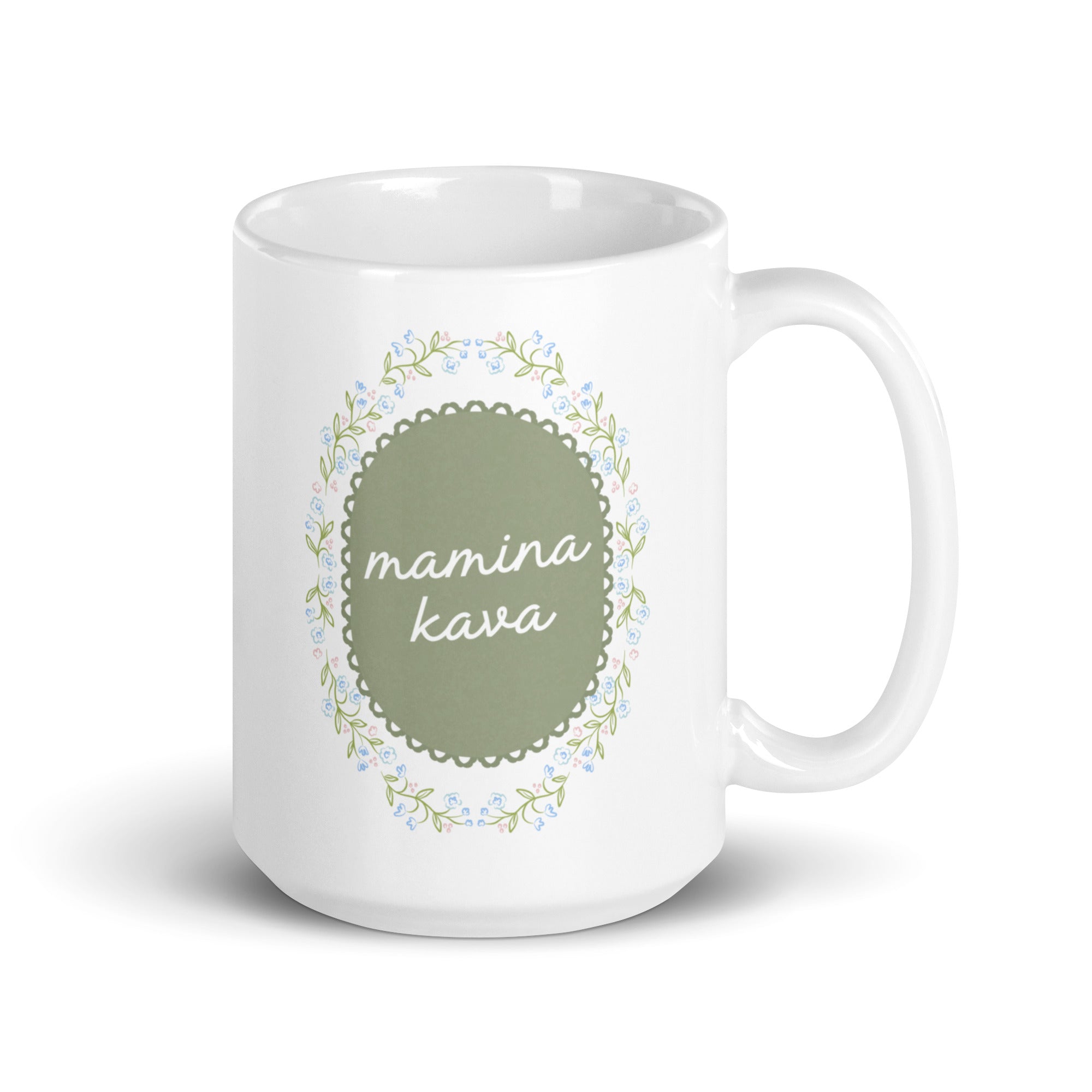 Croatian mug reading mamina kava meaning mom’s coffee