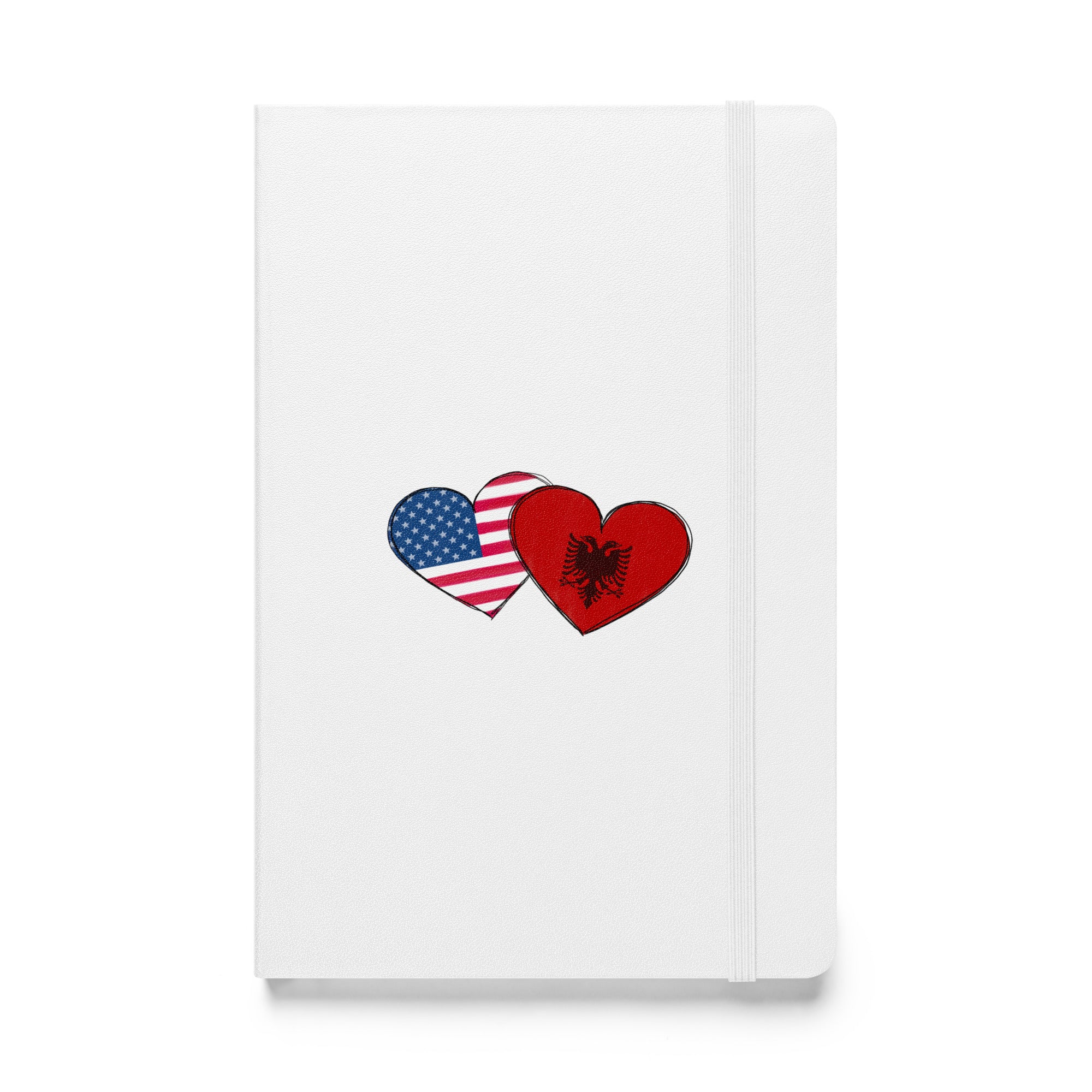 Albanian-American Heart Hardcover Notebook – Balkanish