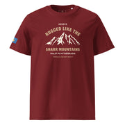 Kosovo Rugged Like the Sharr Mountains t-shirt featuring vintage mountain graphics inspired by the Sharr Mountains