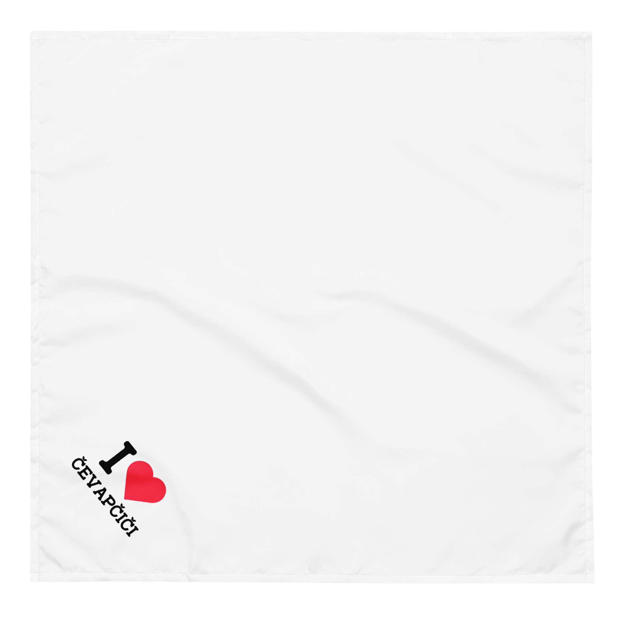 Slovenian I ❤️ Čevapčiči Dog Bandana
