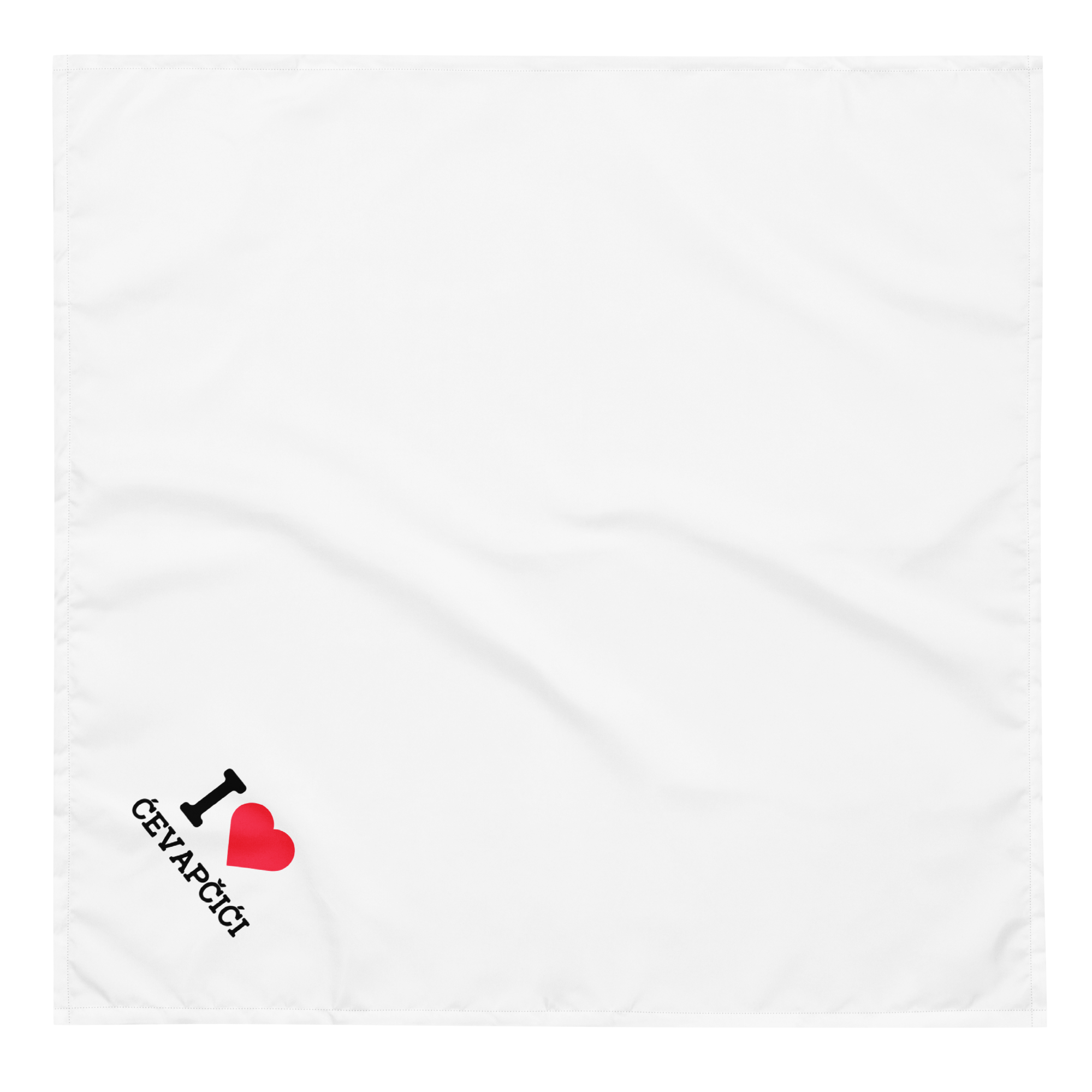 Serbian I ❤️ Ćevapčići Dog Bandana